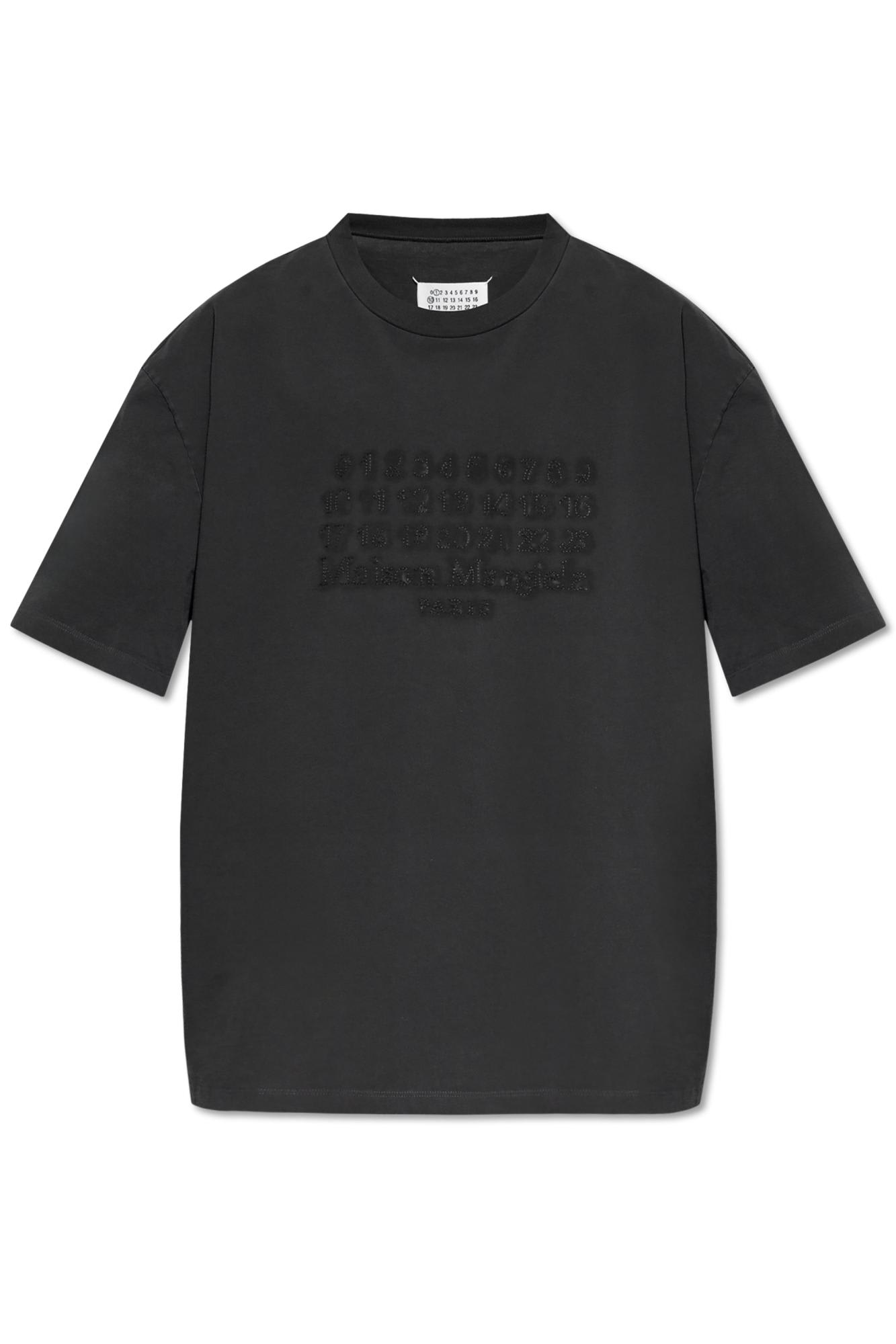 Shop Maison Margiela T-shirt With Logo In Grey