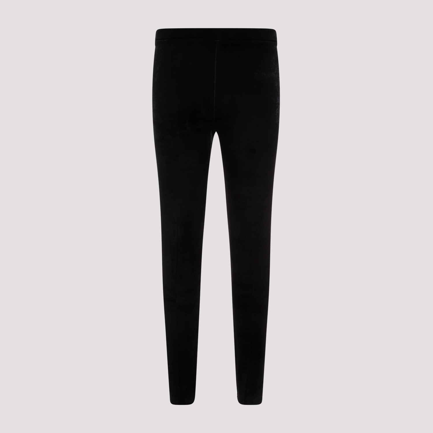 Shop Balenciaga Velvet Leggings In Black