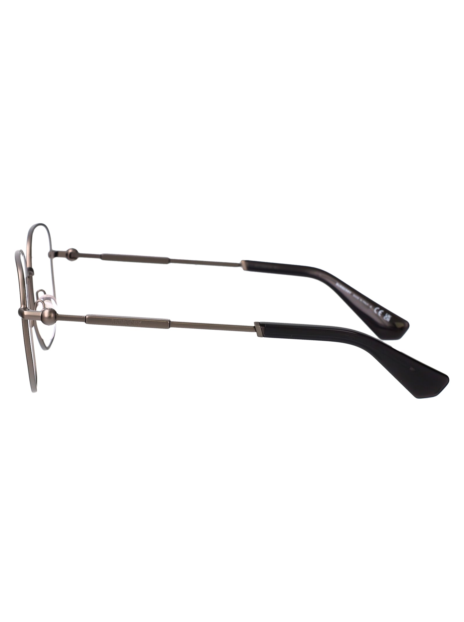 Burberry Eyewear Erin Check-trim Glasses In 1316 Dark Grey