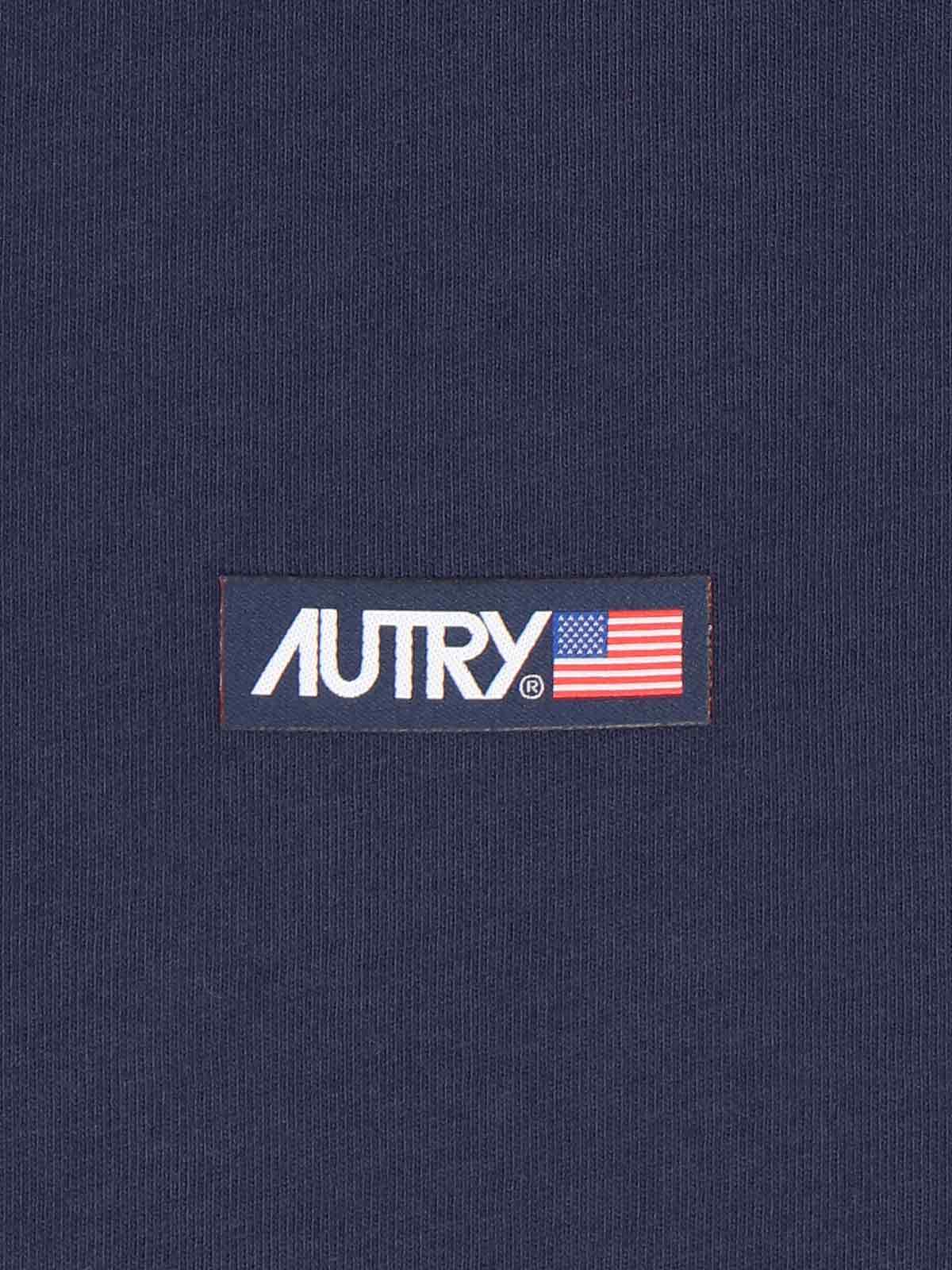 Shop Autry Logo T-shirt In Blue