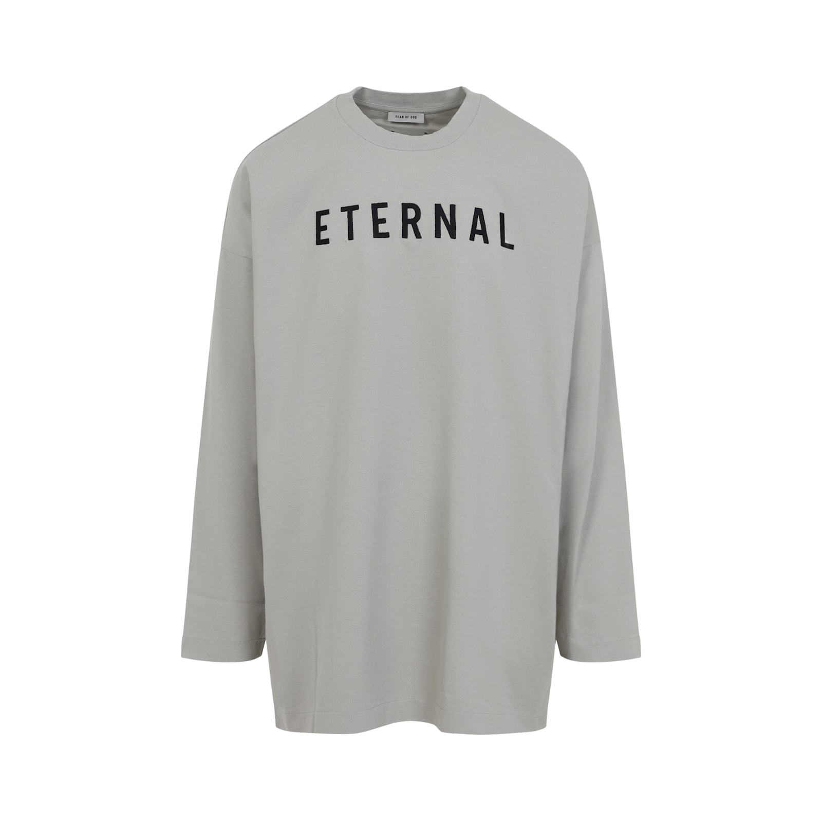 Fear Of God Dove Grey Cotton Eternal Long Sleeve Tee In Dove Grey