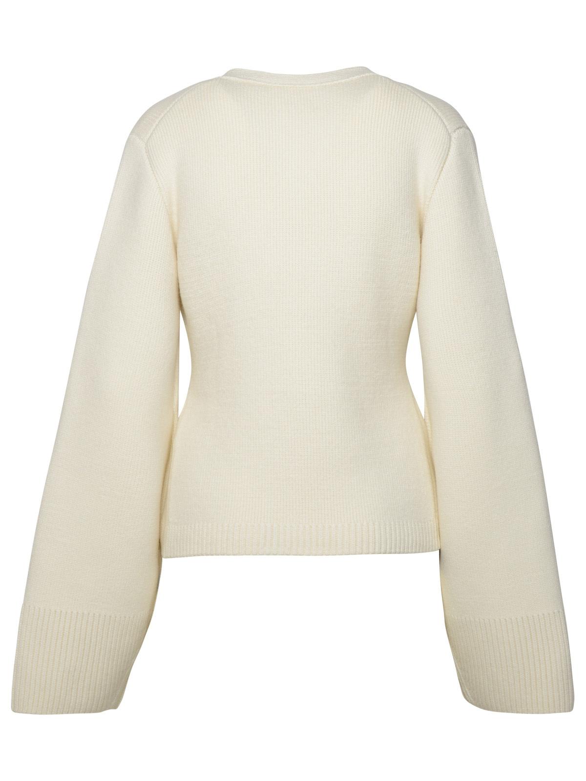 Shop Khaite Scarlet Ivory Cashmere Cardigan In Cream