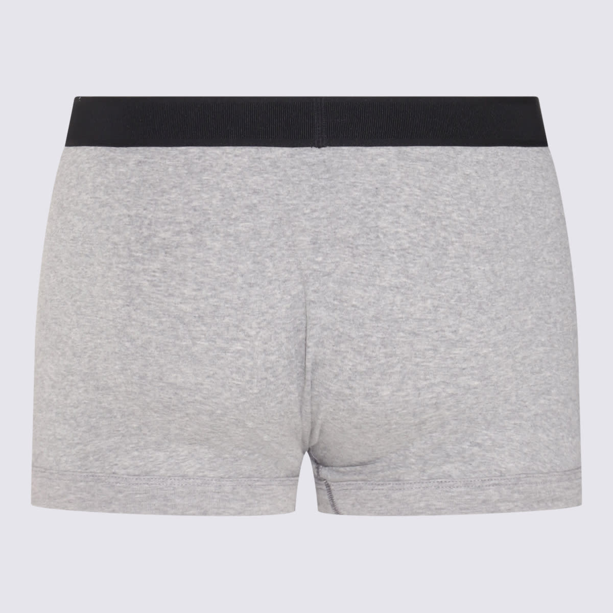 Tom Ford Logo-embroidered Cotton-blend Jersey Boxers In Grey