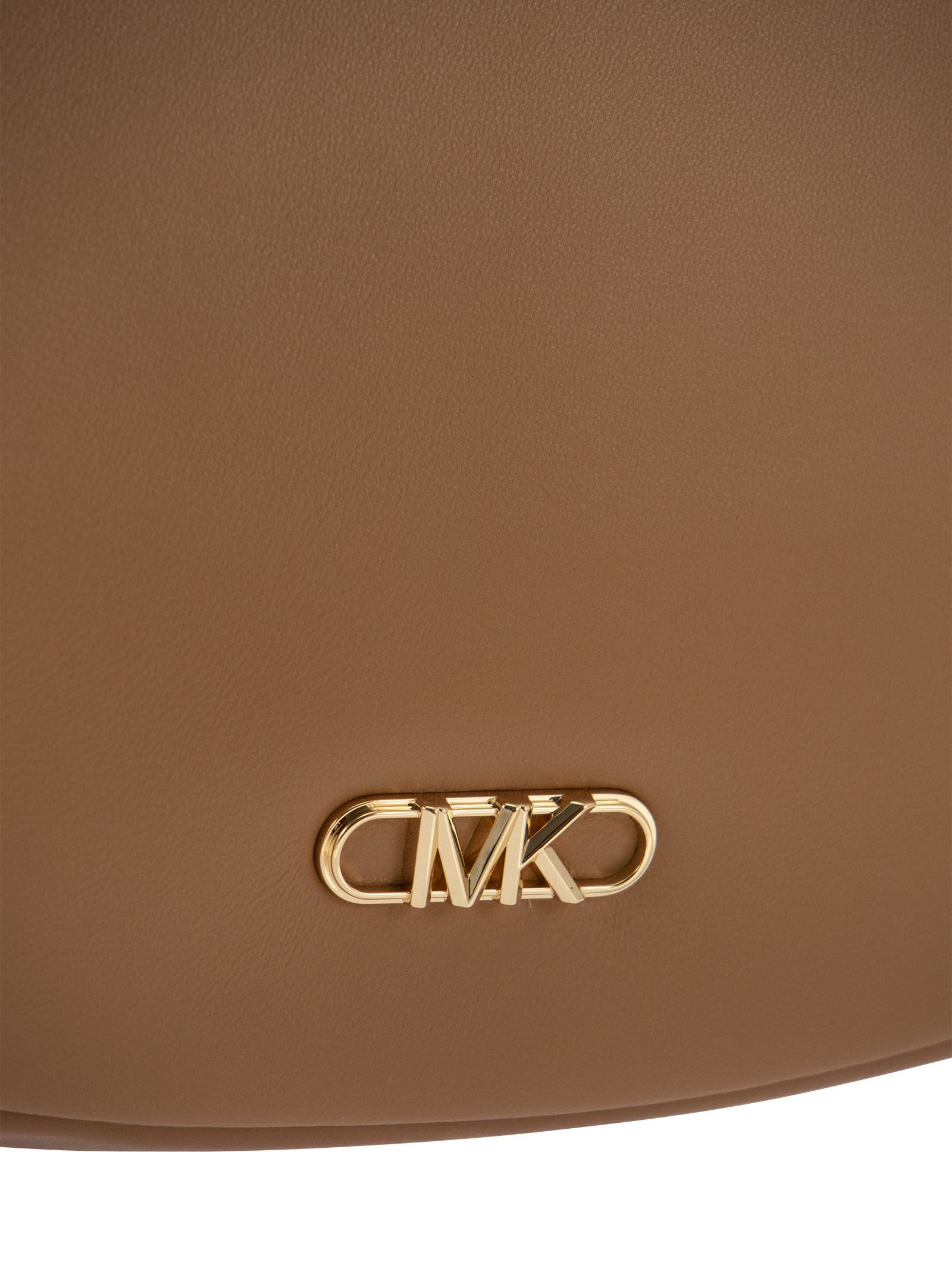 Michael Kors Kendall Leather Shoulder Bag In Brown