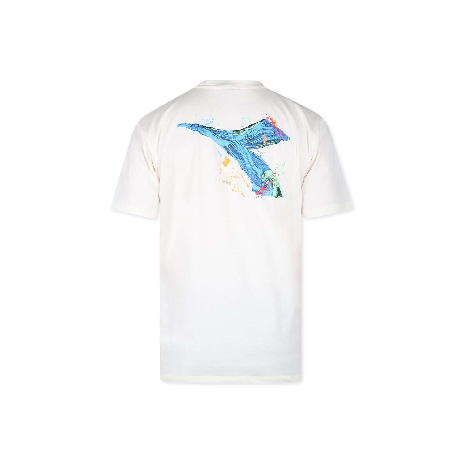 Shop Diadora Ivory T-shirt For Boy With Logo