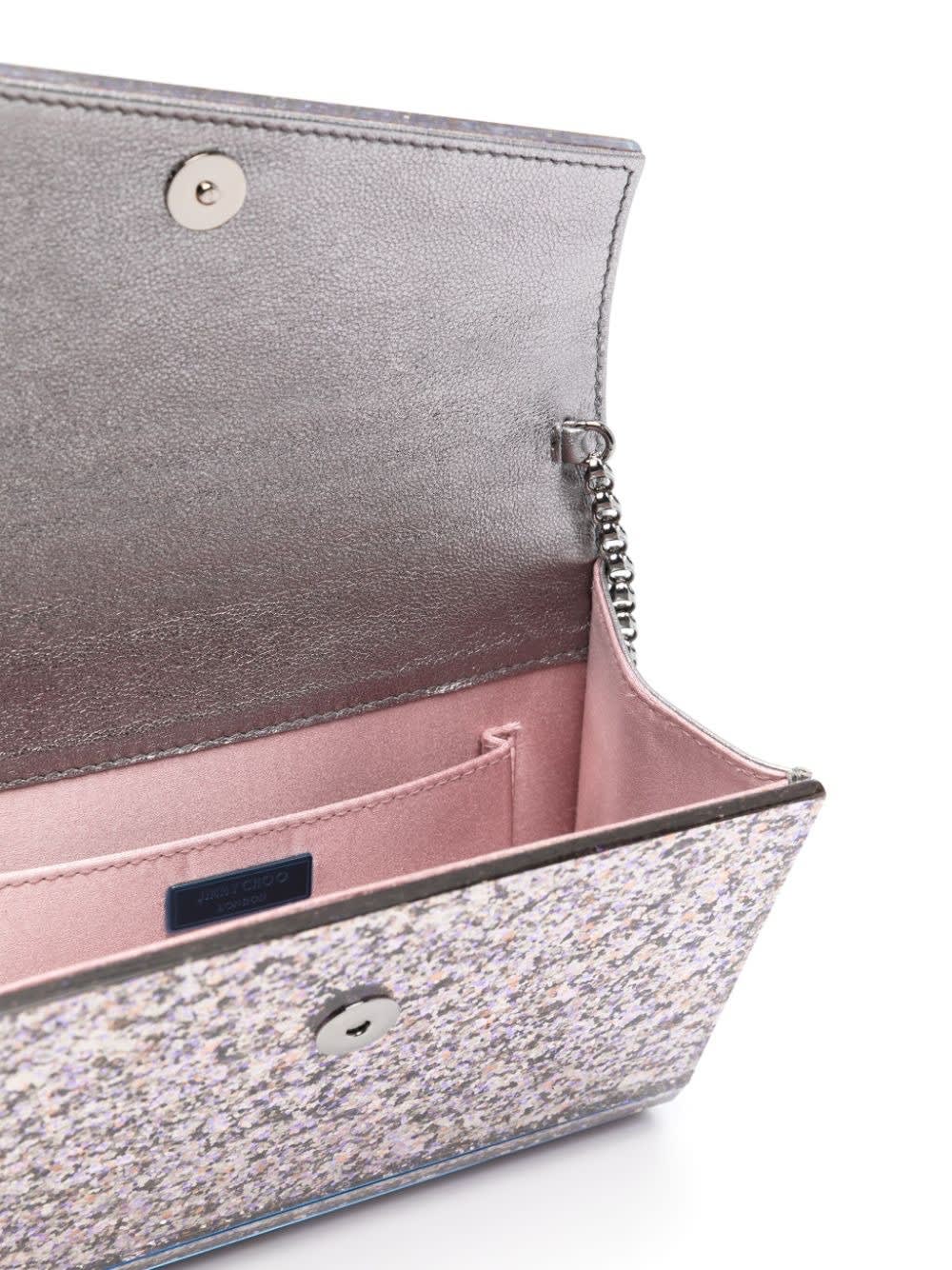 Shop Jimmy Choo Sprinkle Mix Glitter Acrylic Clutch Bag In Pink