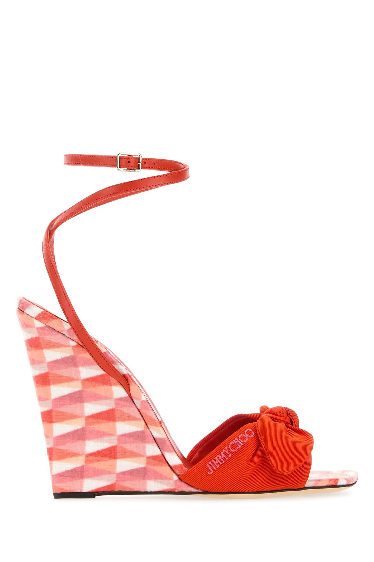 Shop Jimmy Choo Sandali In Paprikacandypinkmix