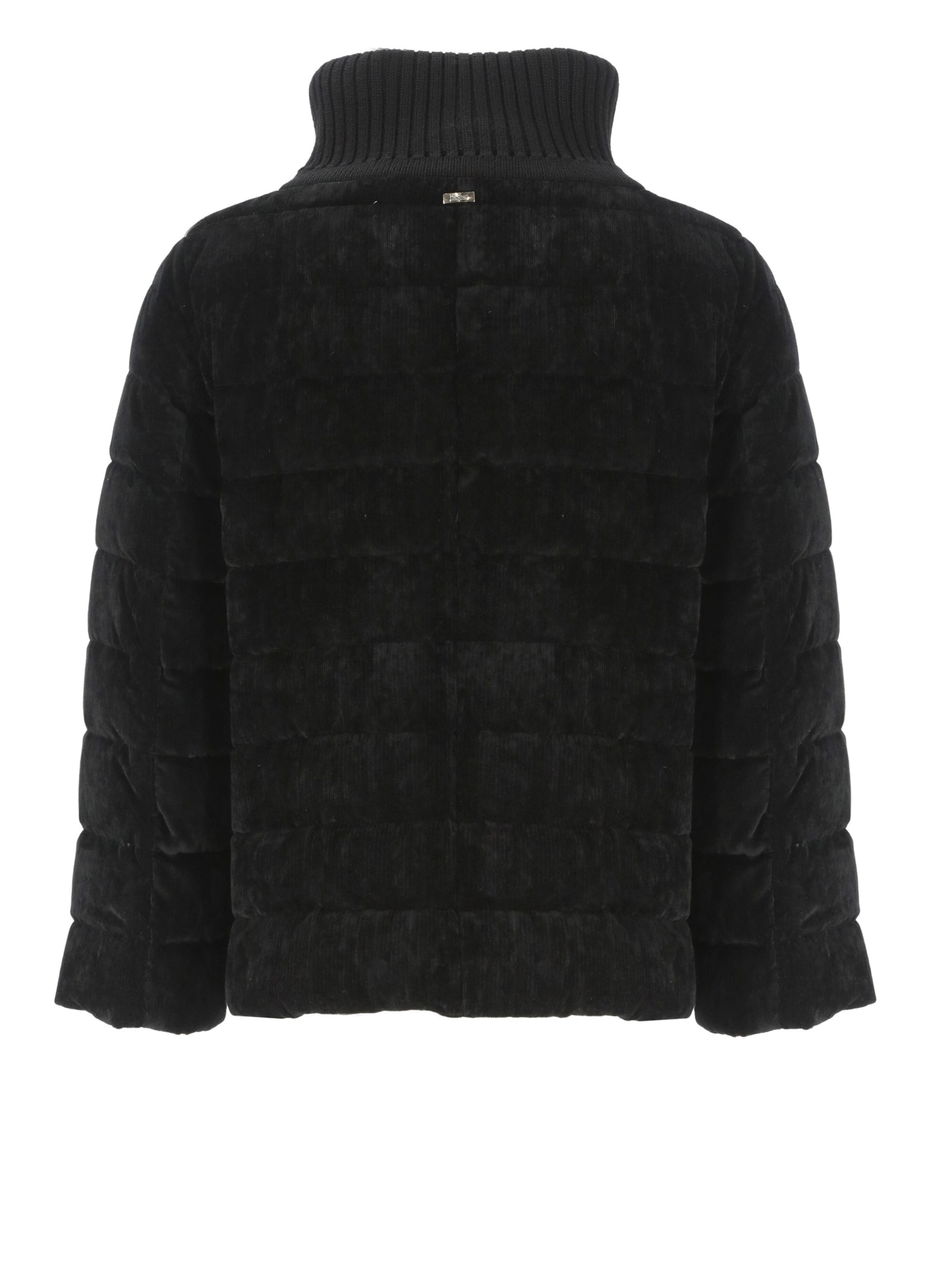 Shop Herno Resort Quilted Down Jacket In Black