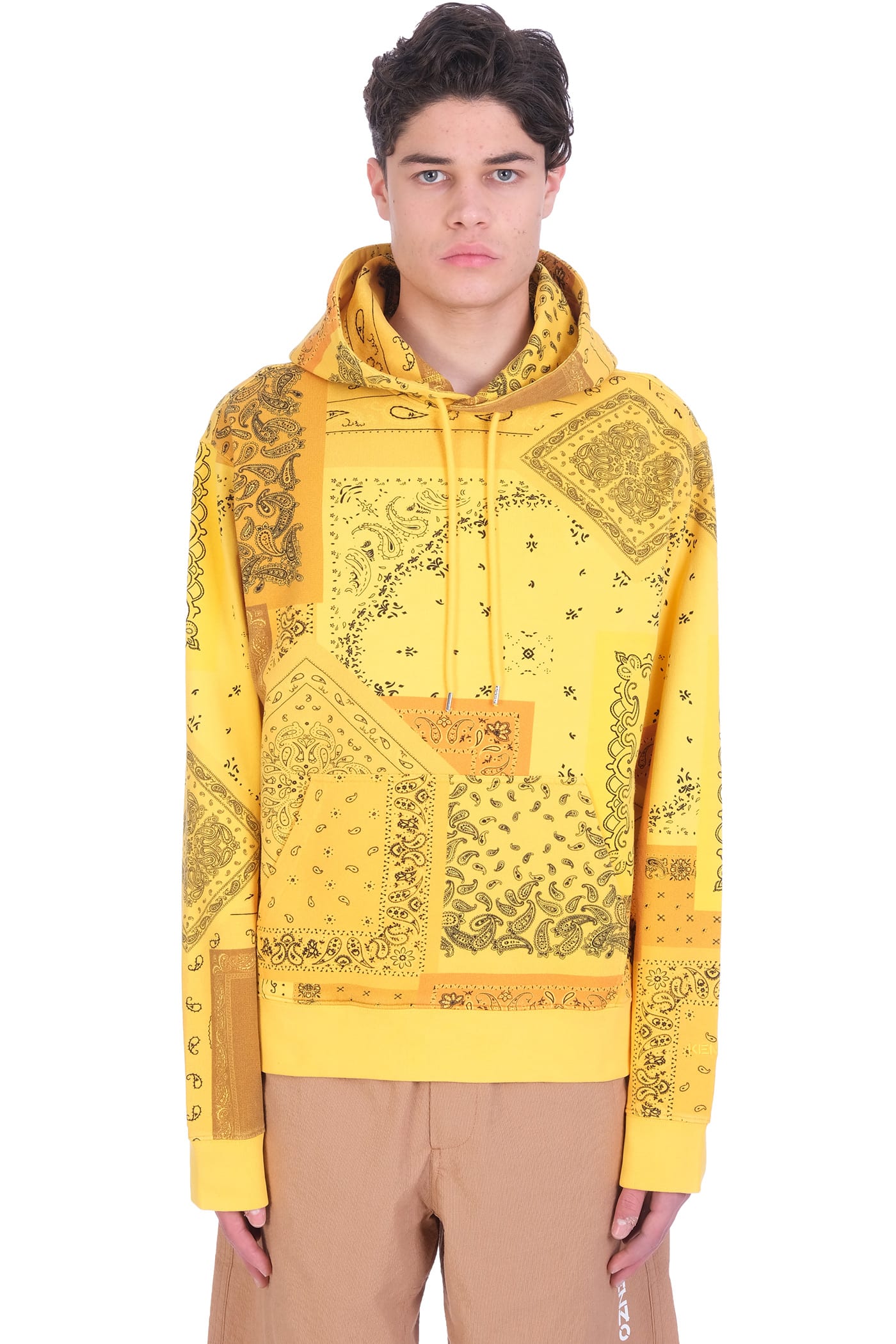 Kenzo Sweatshirt In Yellow Cotton