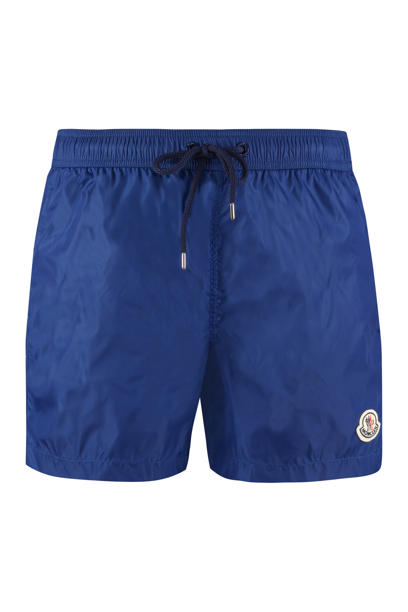 Moncler Nylon Swim Shorts In Blue