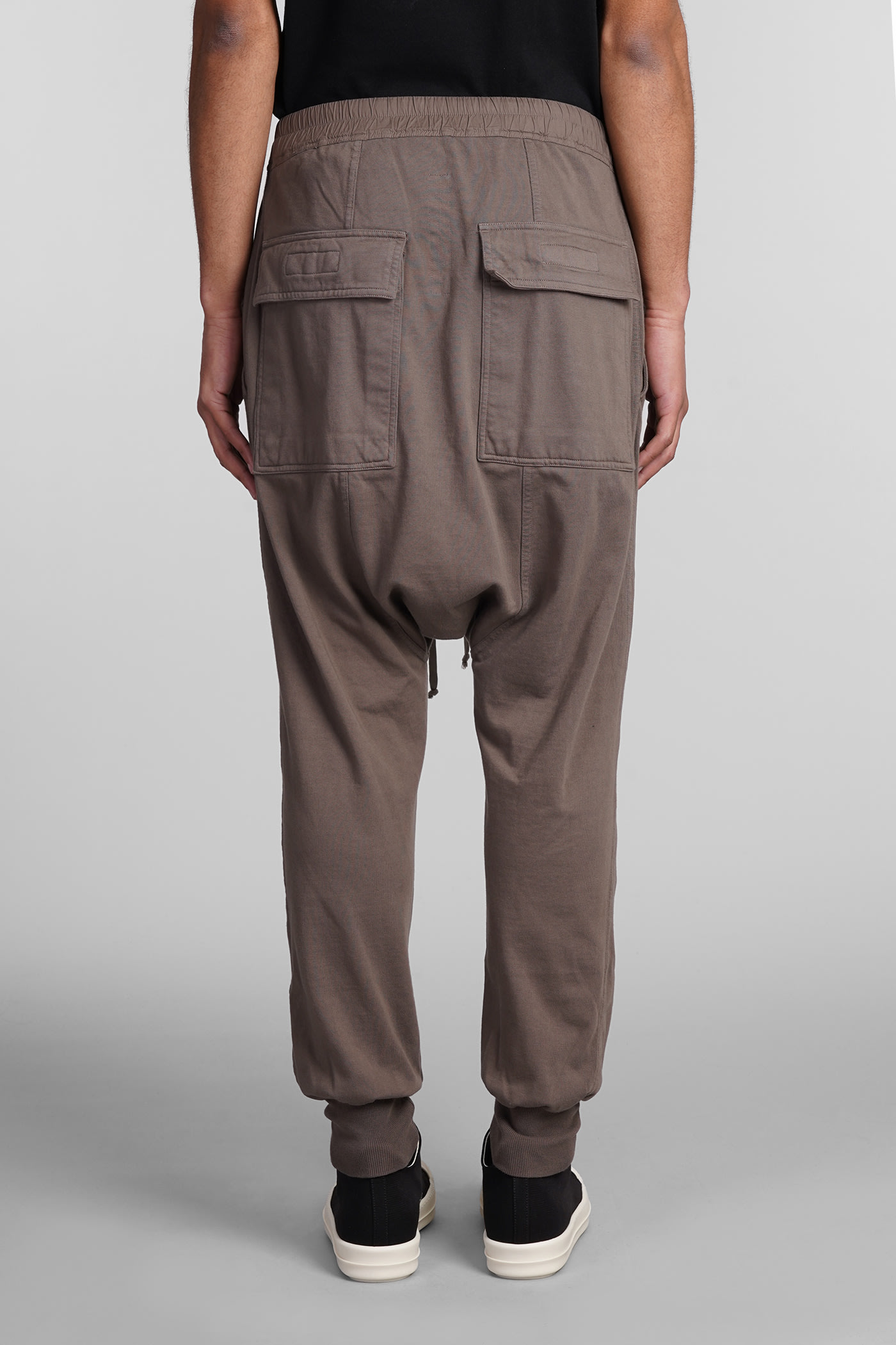 Shop Drkshdw Prisoner Drawstring Pants In Brown Cotton