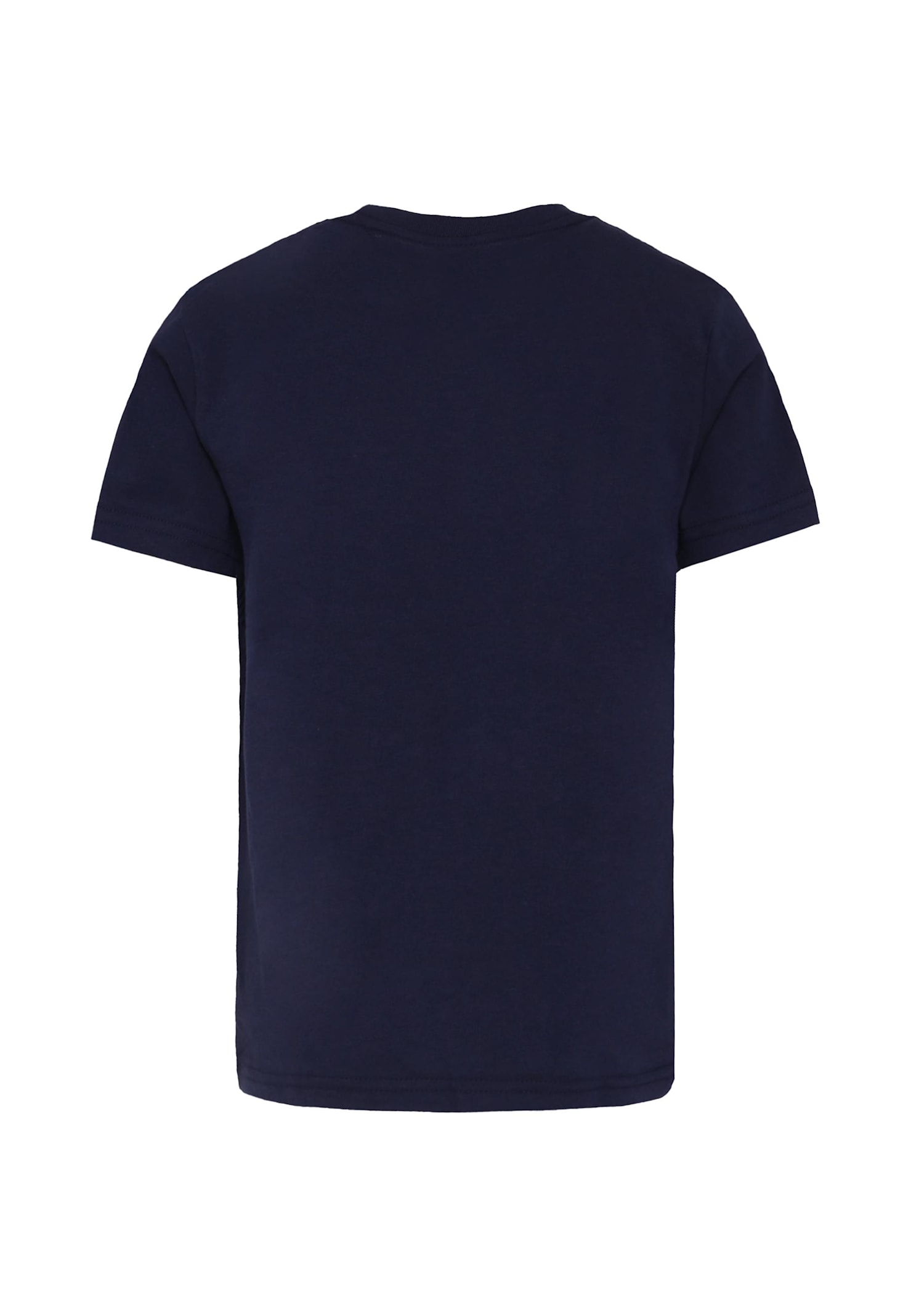 Ralph Lauren Blue T-shirt For Kids With American Flag In Blue