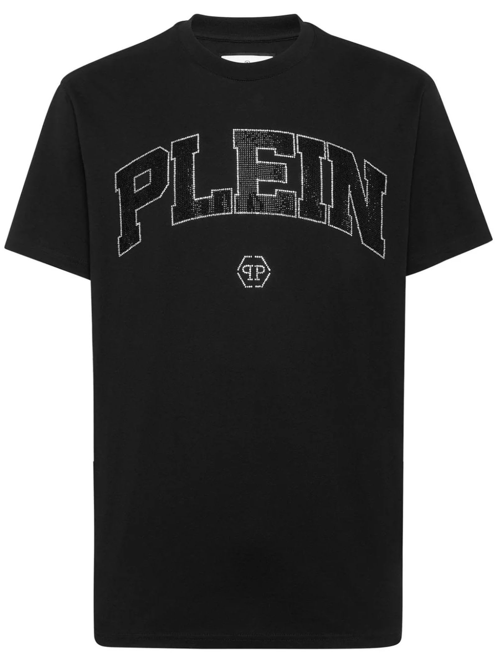 Shop Philipp Plein T-shirts And Polos Black