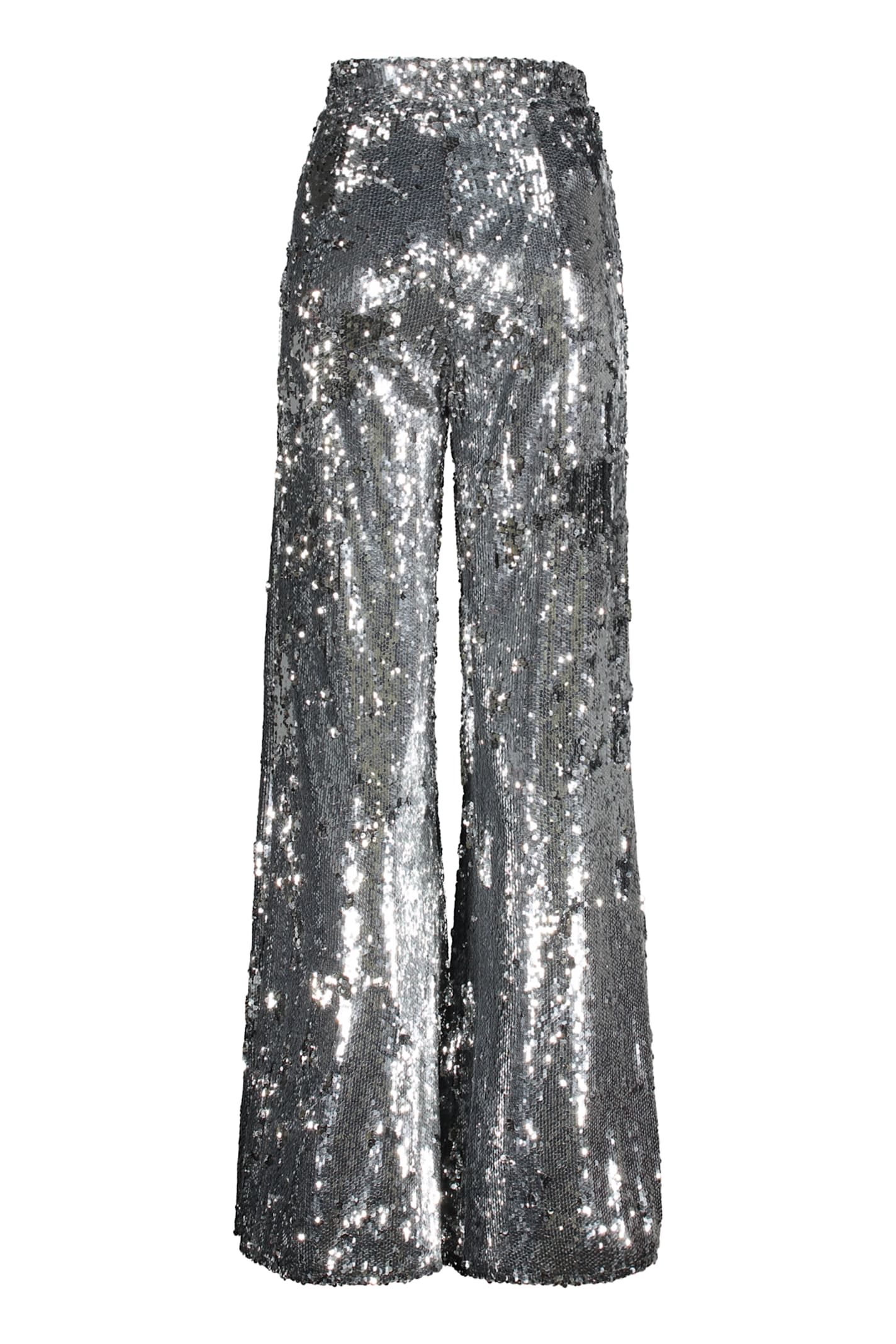 Shop Ellery Sequined Trousers In Silver