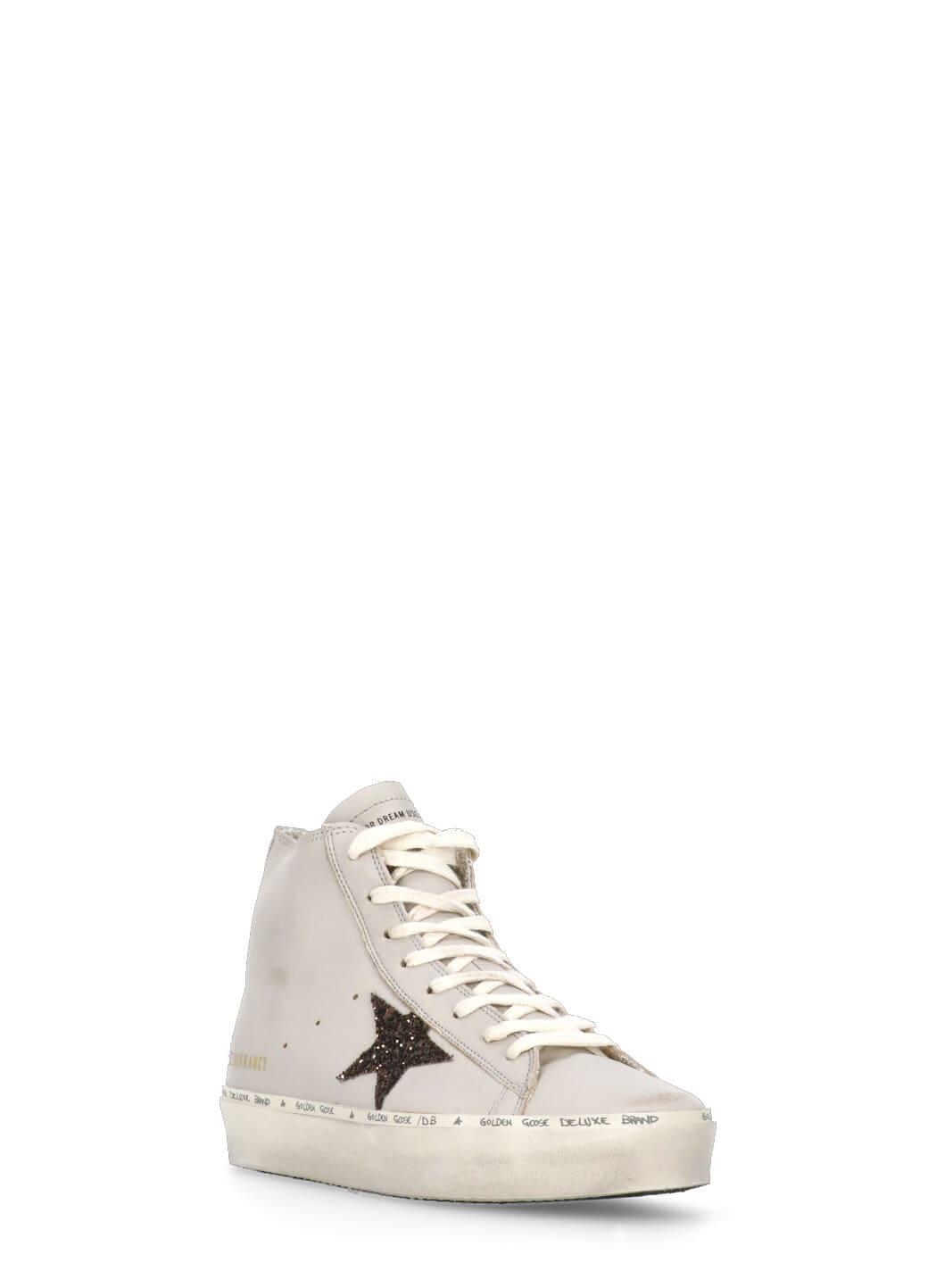 Shop Golden Goose Hi Francy Sneakers In Grey