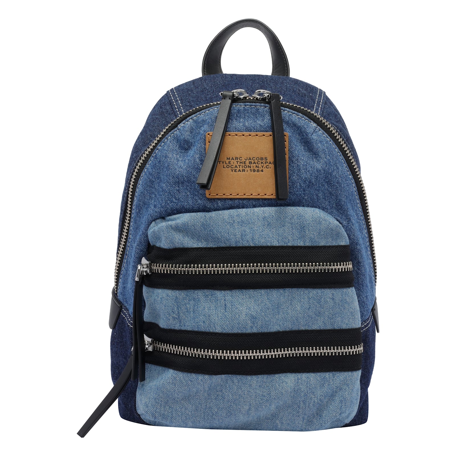 The Biker Colorblock Denim Medium Backacp