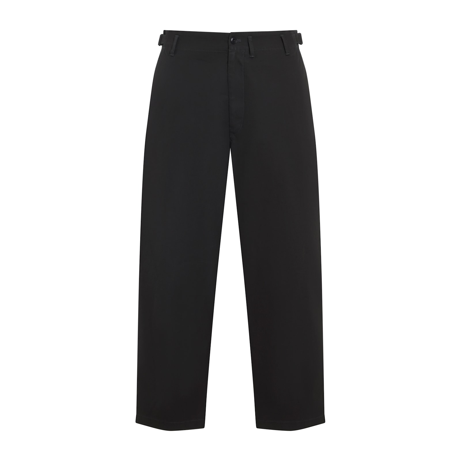 Lemaire Adjustable Waist Trousers Featuring Pockets In Black