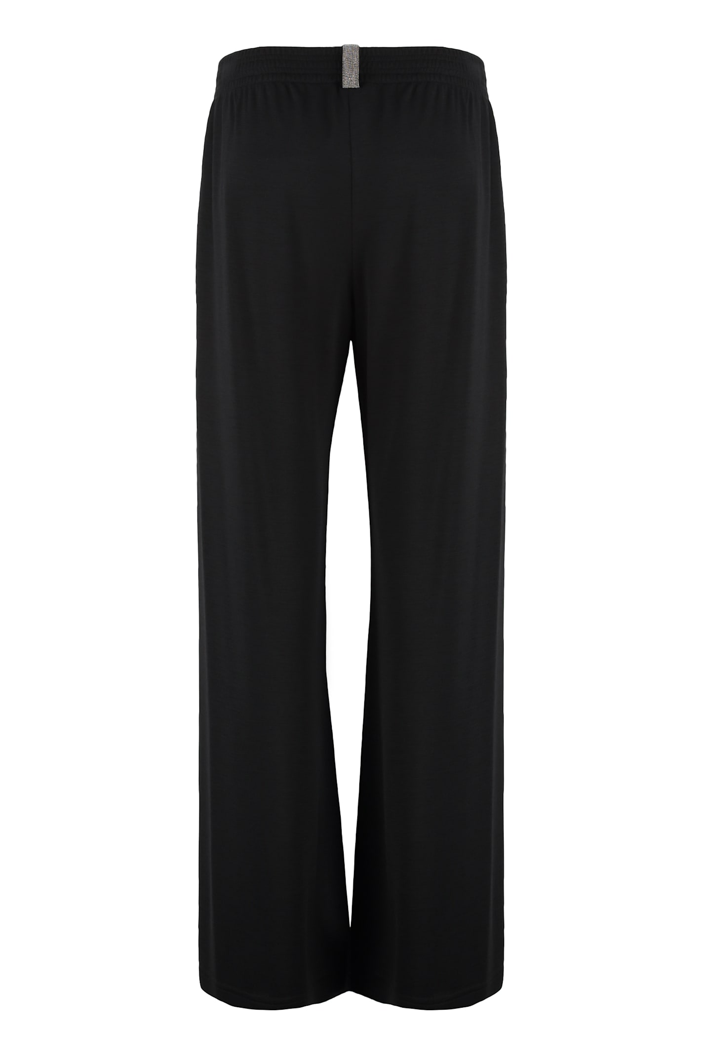 Fabiana Filippi Wool Blend Trousers In Black