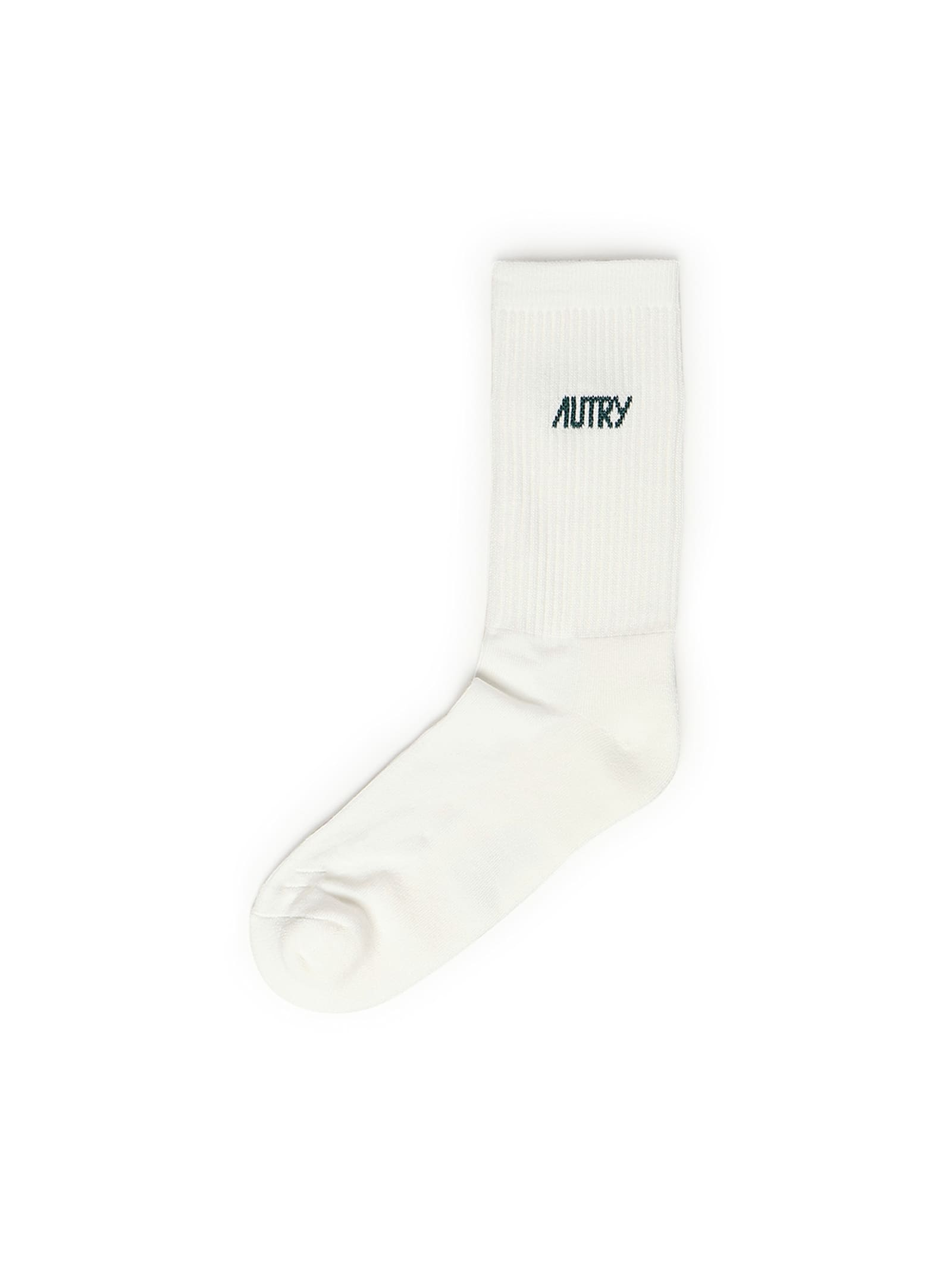 Autry Logo Socks In Bianco
