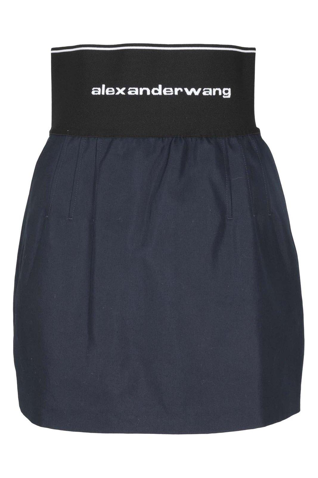 Alexander Wang High Waist A-line Mini Skirt