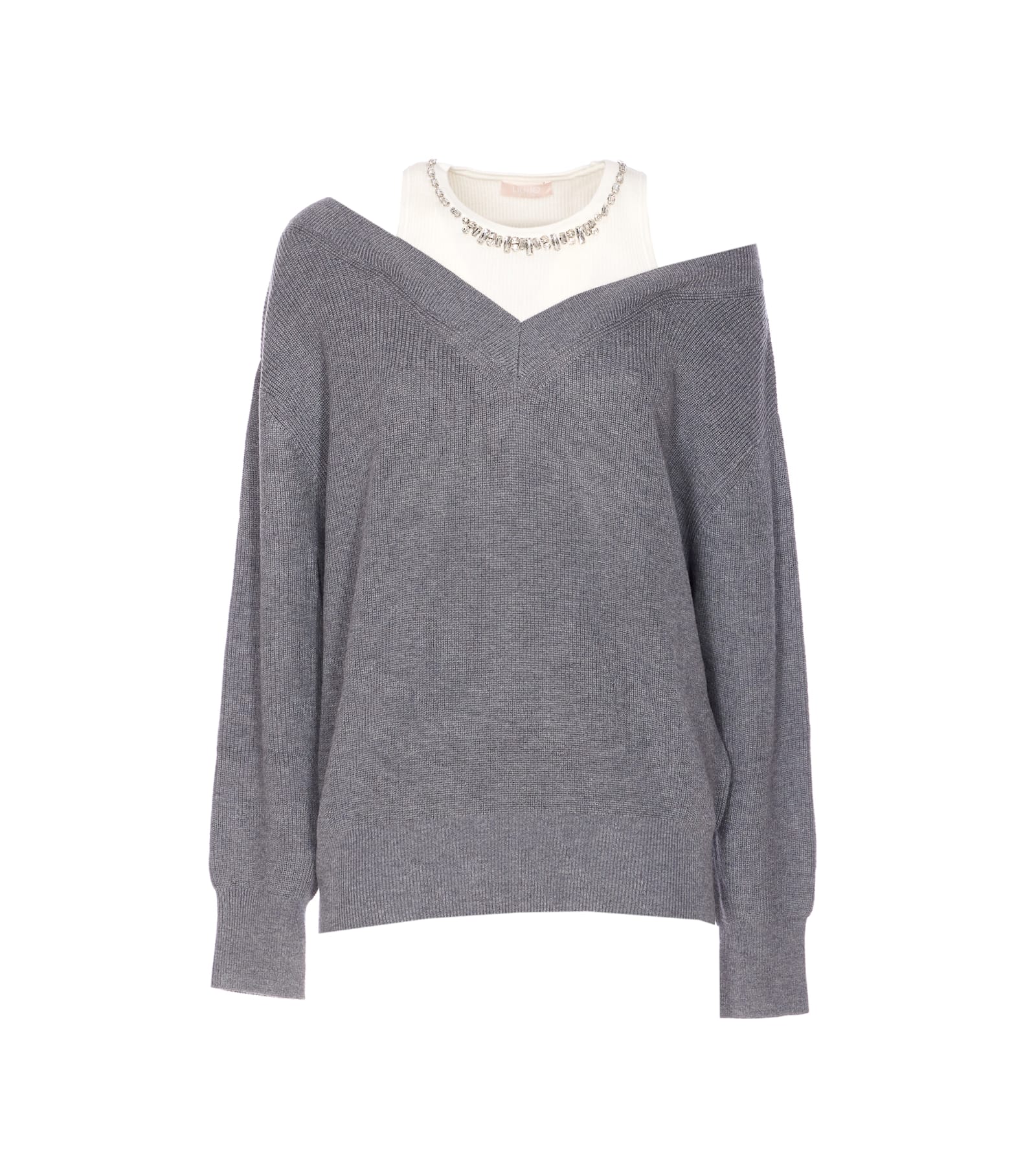 Liu •jo Sweatshirt Liu Jo Woman Color Grey In Gray