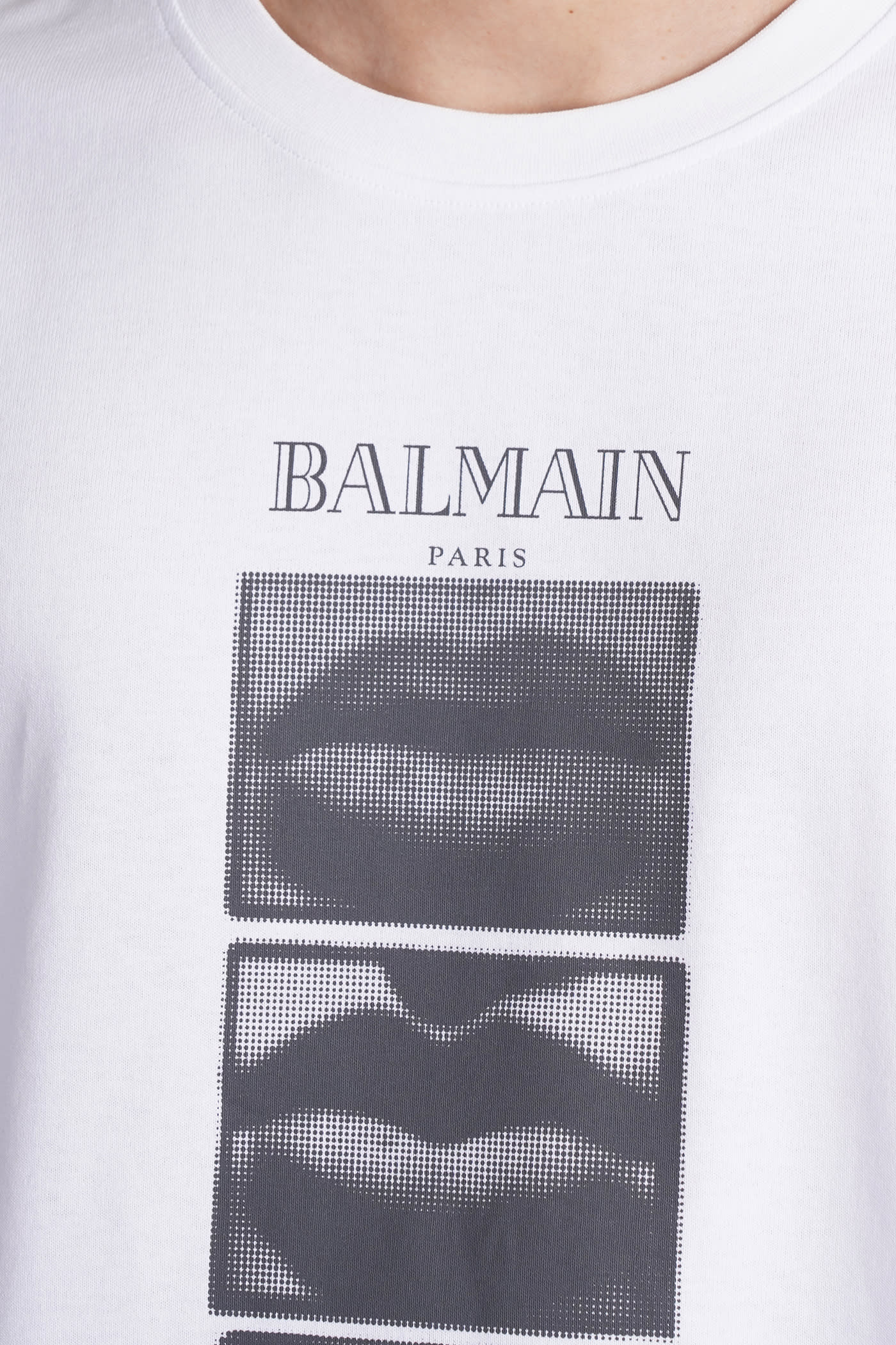 Shop Balmain T-shirt In White Cotton