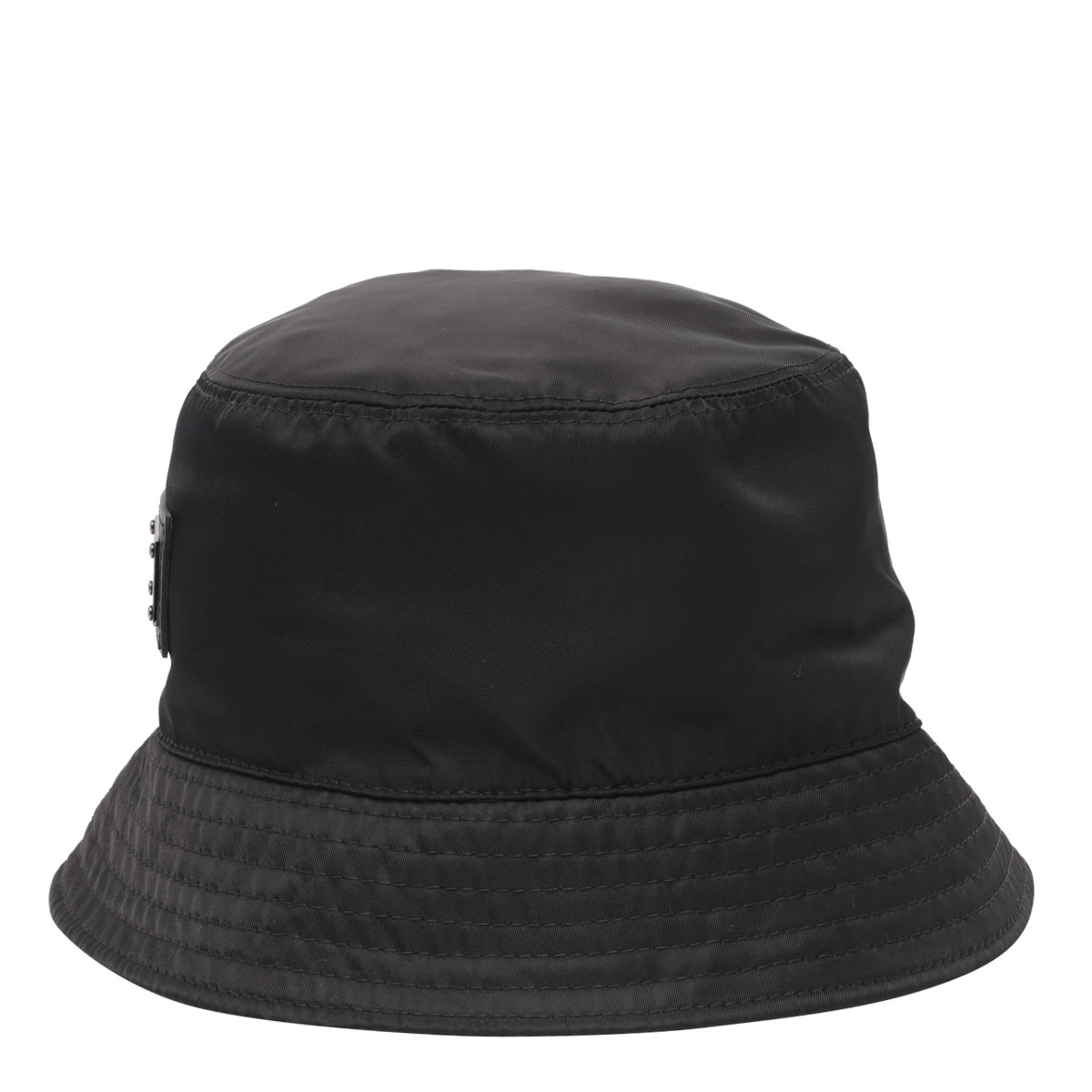 Shop Dolce & Gabbana Bucket Hat With Logo Plaque In Nero