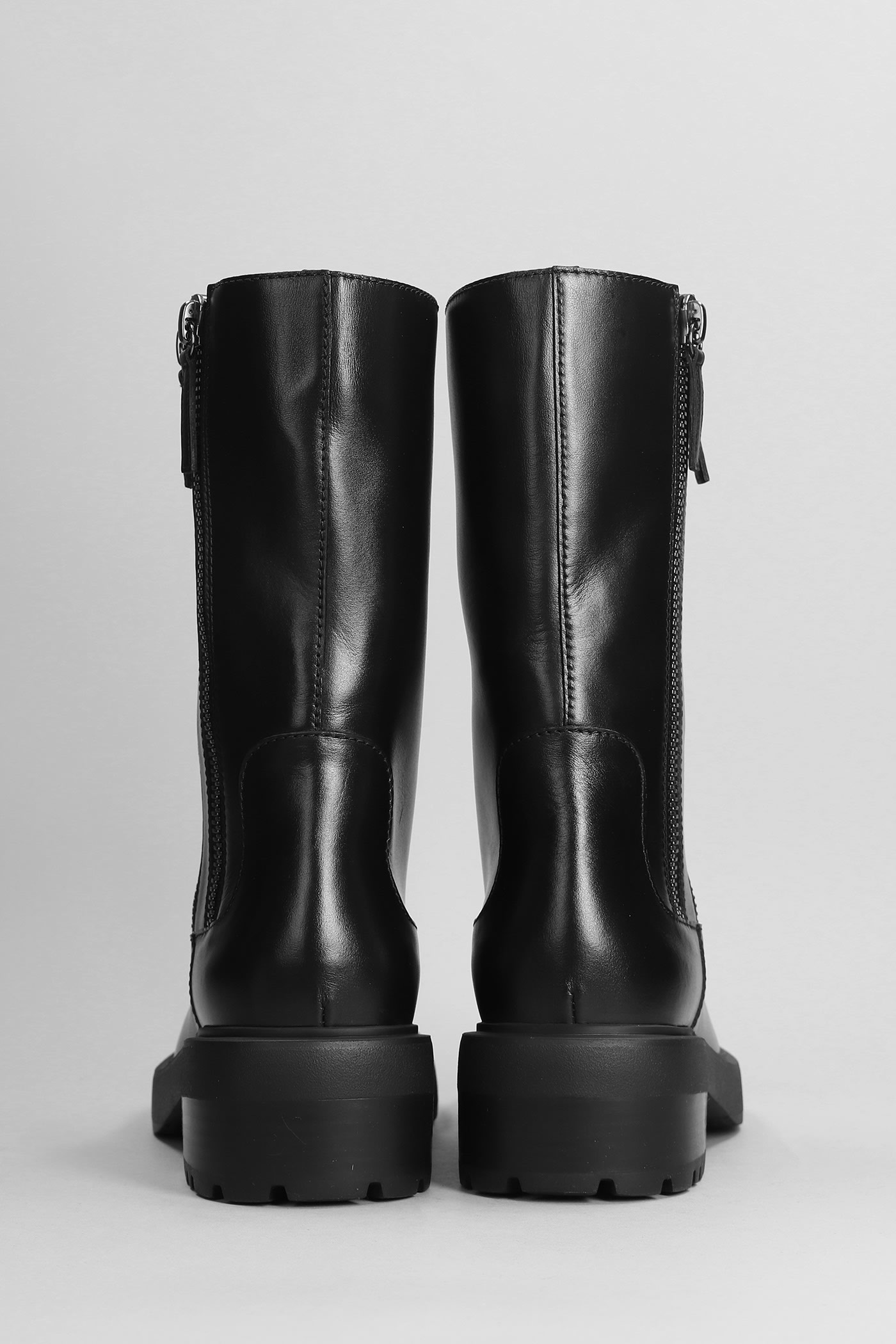 Shop Giuseppe Zanotti Foustine Combat Boots In Black Leather