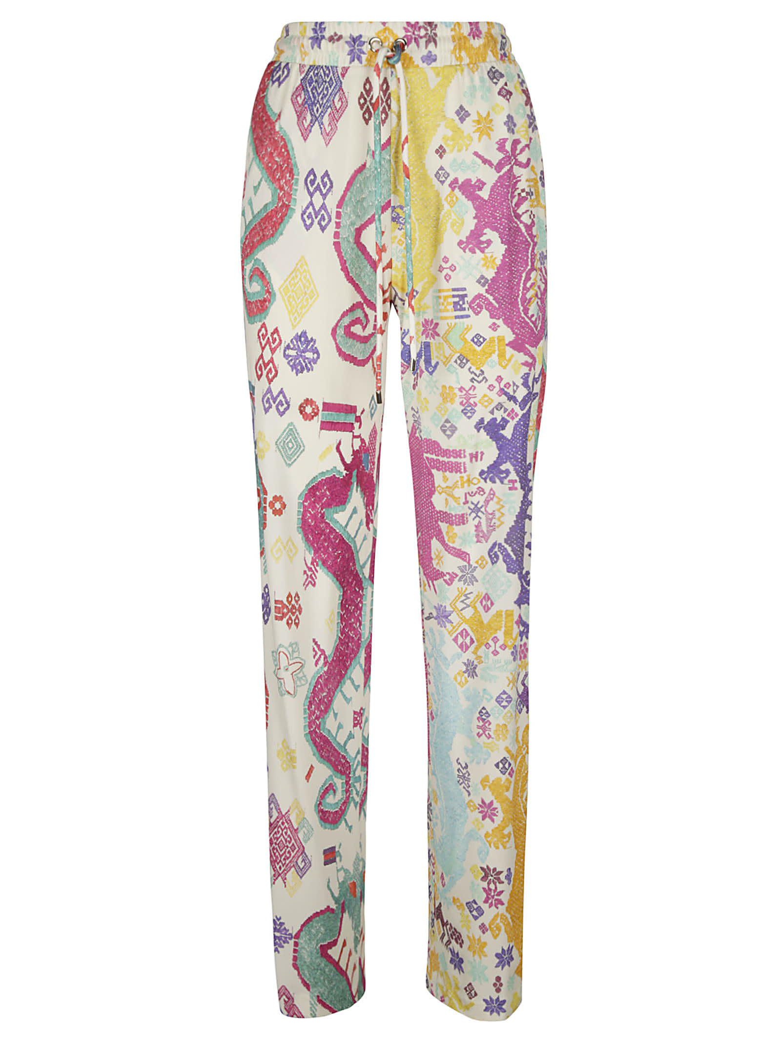 Etro Dragon Embroidered Trousers