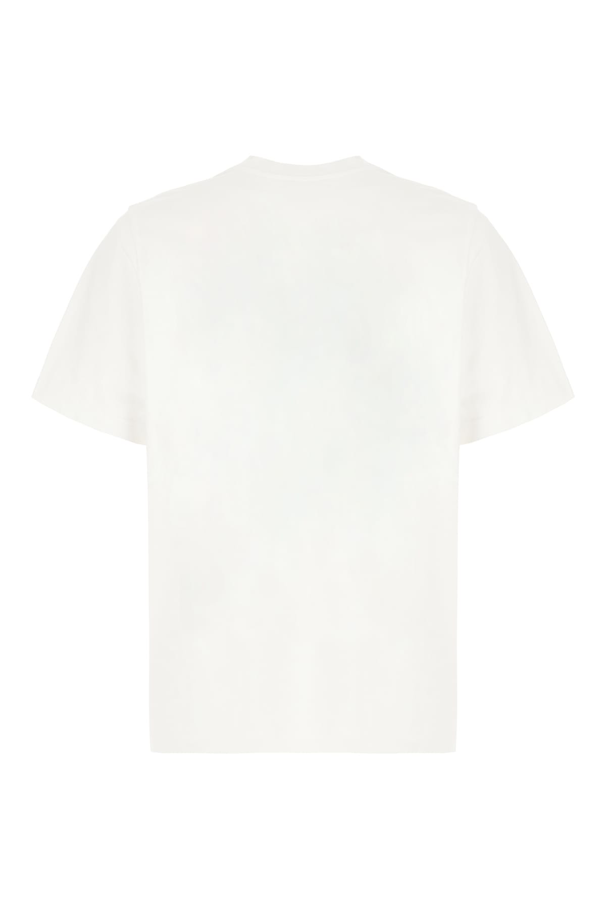 Casablanca White Crewneck T-shirt With Logo On The Front In White