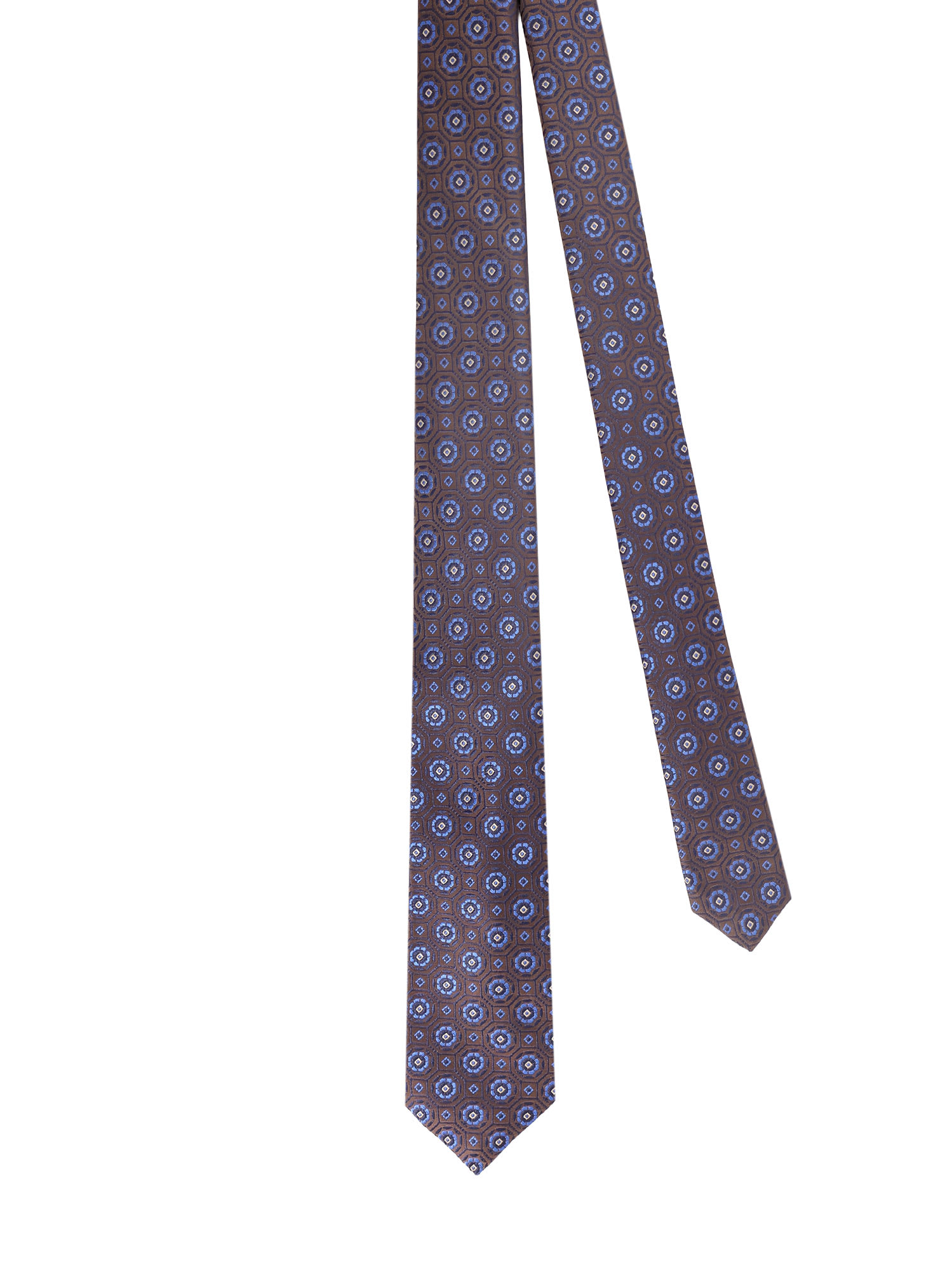 Kiton Geometric-jacquard Tie In Multi