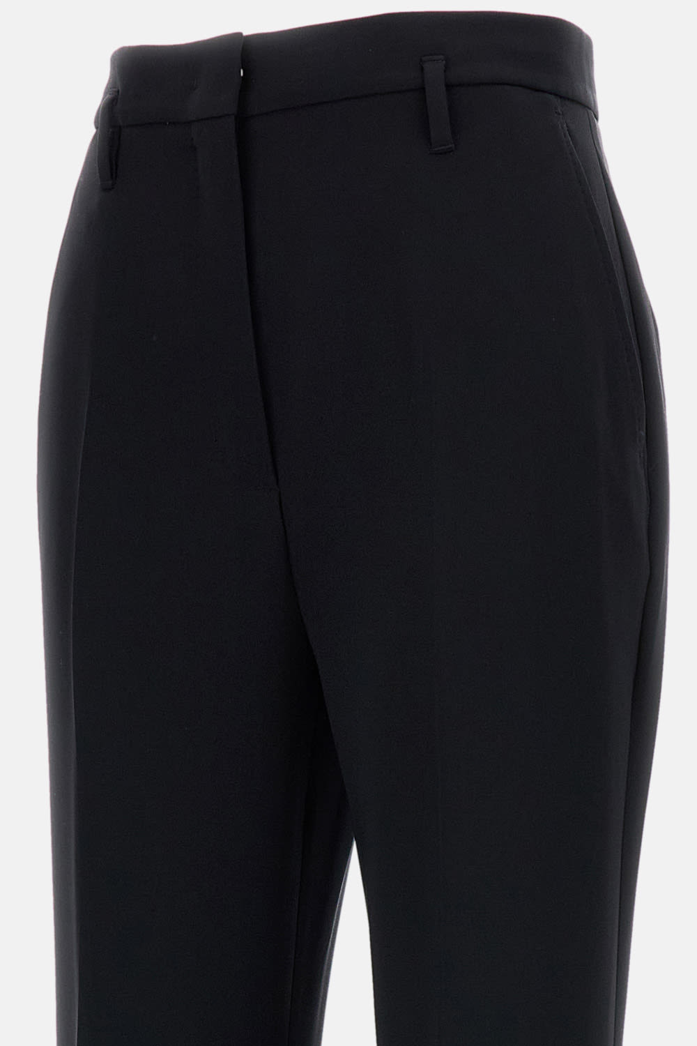 Max Mara Flared Trousers In Cady Alabama In Black