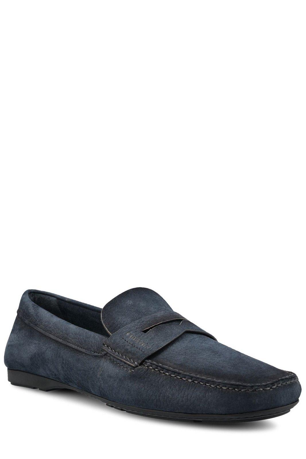 Shop Church's Round-toe Slip-on Loafers In Abm Navy