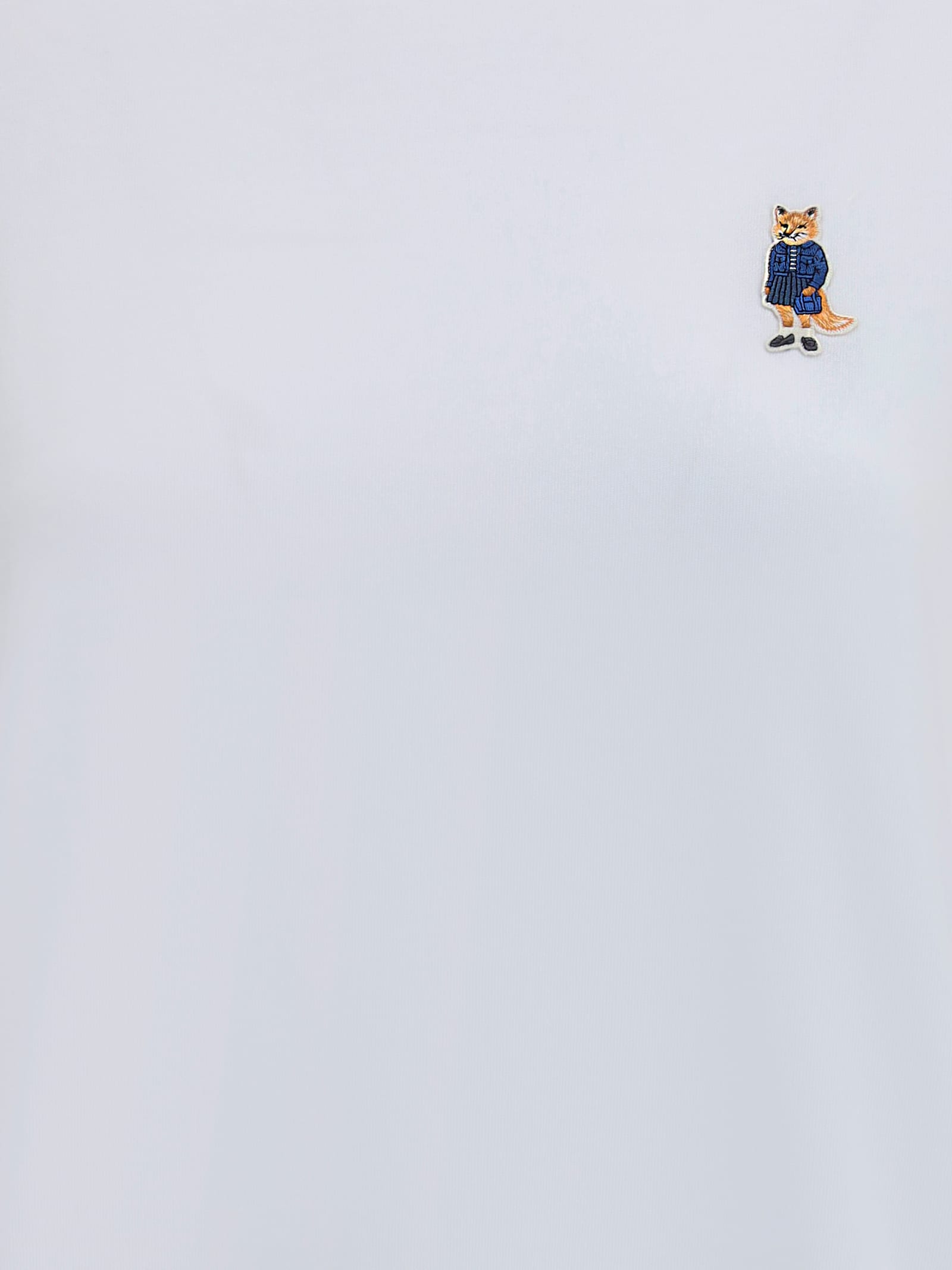 Maison Kitsuné Dressed Fox Comfort Tee-shirt In White