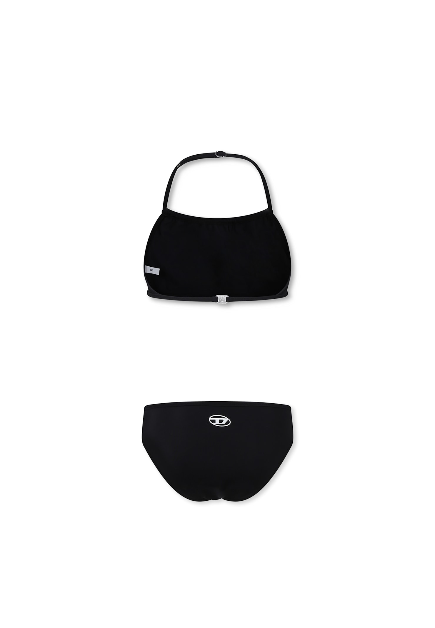 Diesel Black Bikini For Girl With Logo In Black