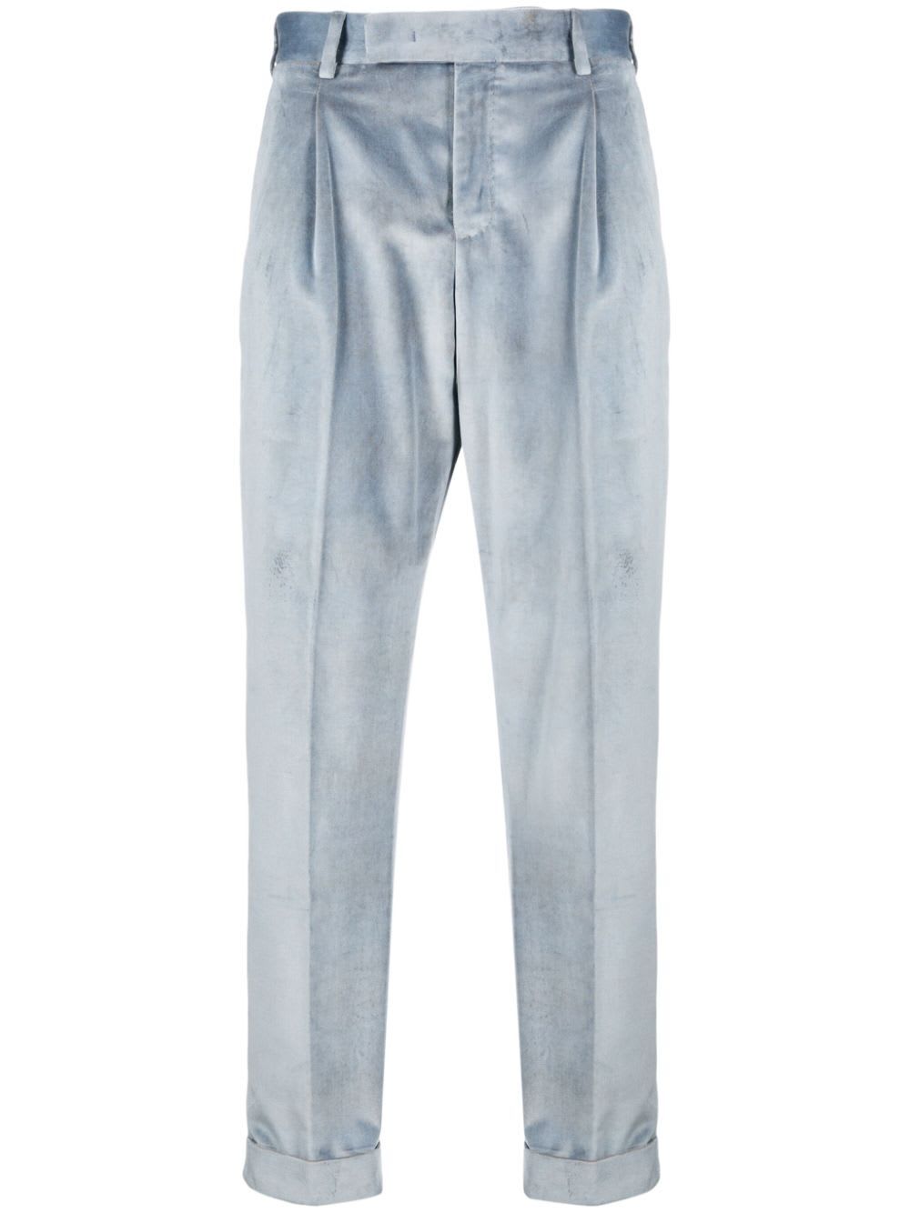 Shop Pt01 Solaro Trousers In Avio Blue