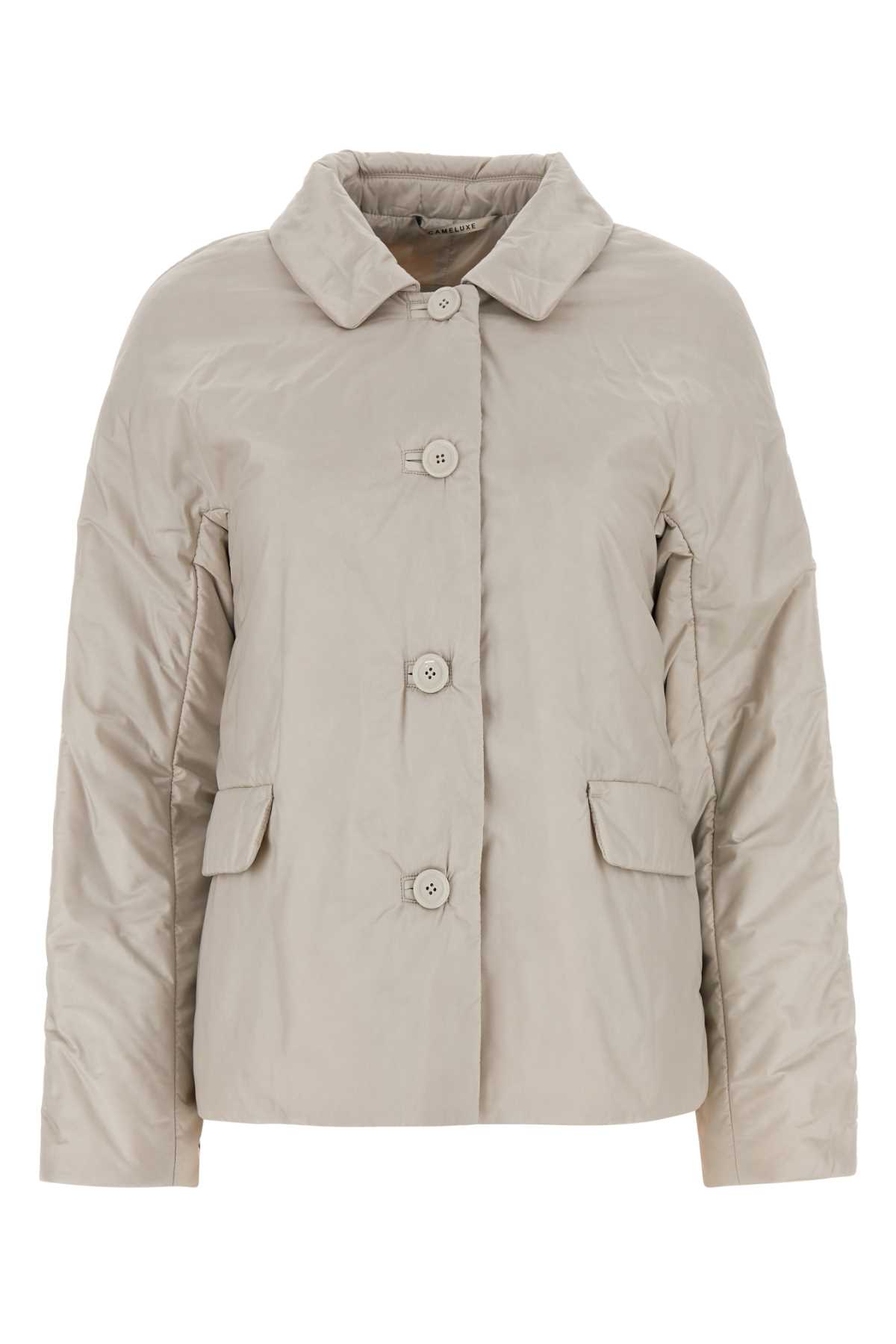 Max Mara The Cube Chalk Polyester Greens Jacket In Ghiaccio