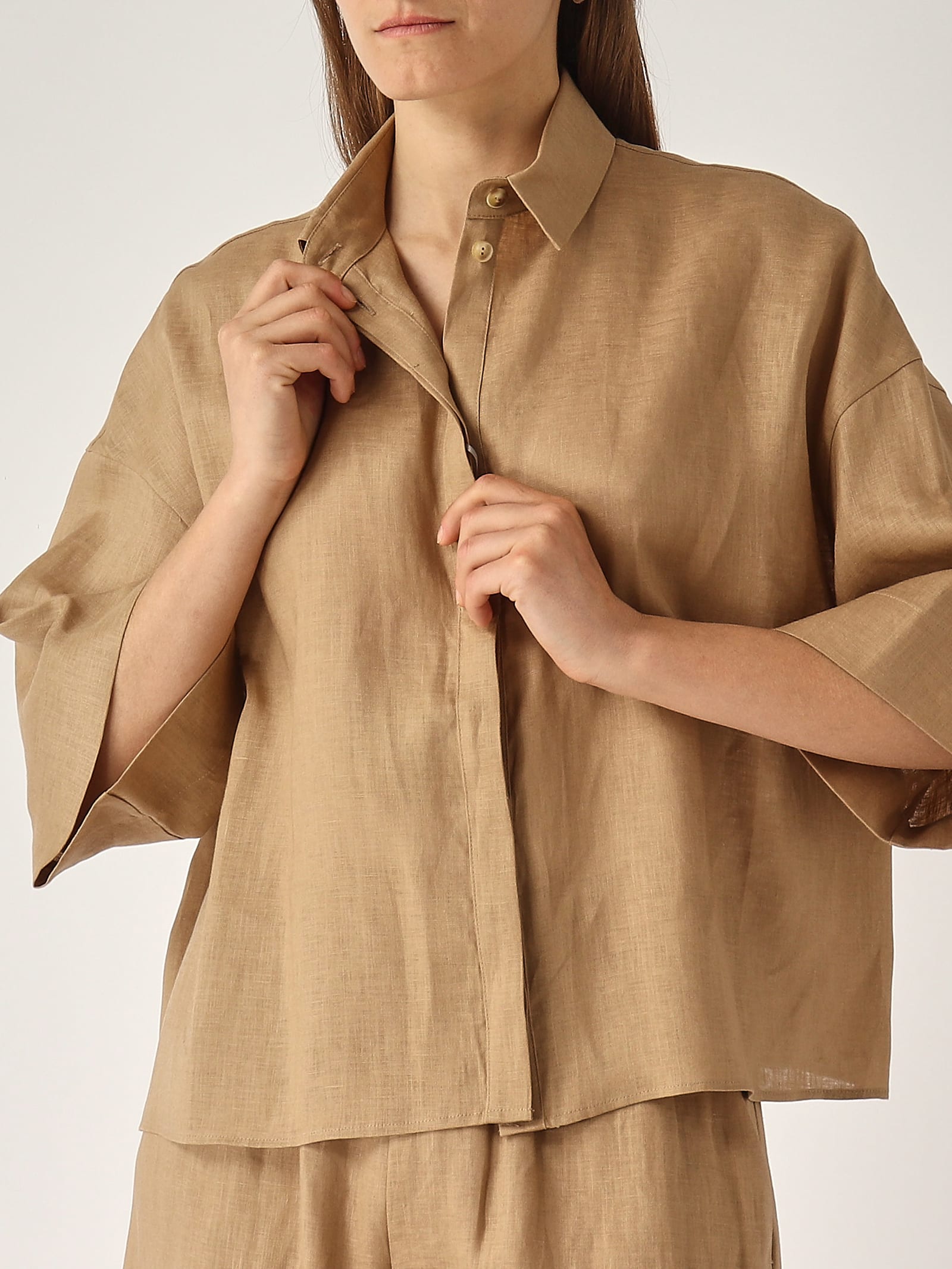 Max Mara Mirano Shirt In Brown