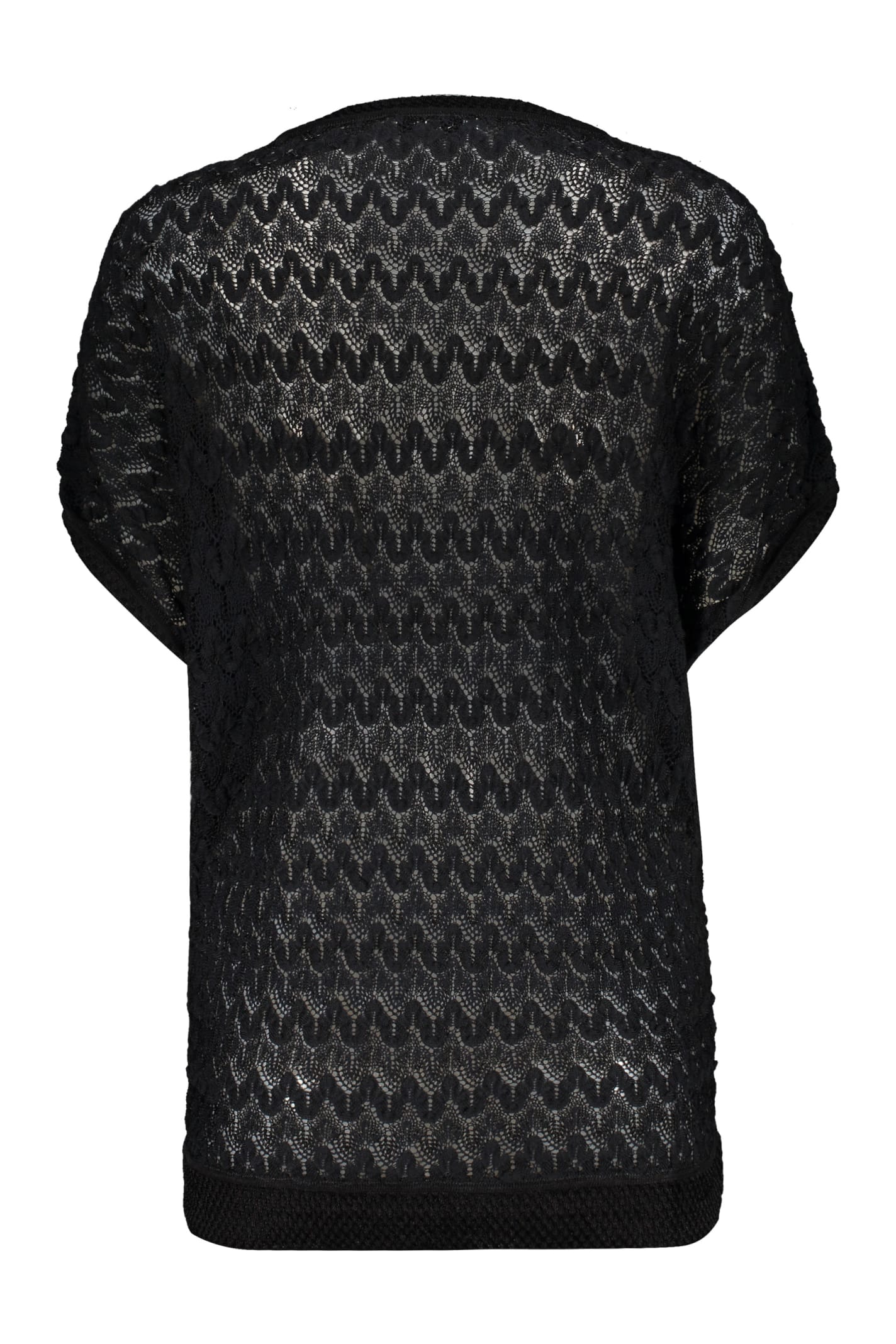 Shop Missoni Knitted Top In Black