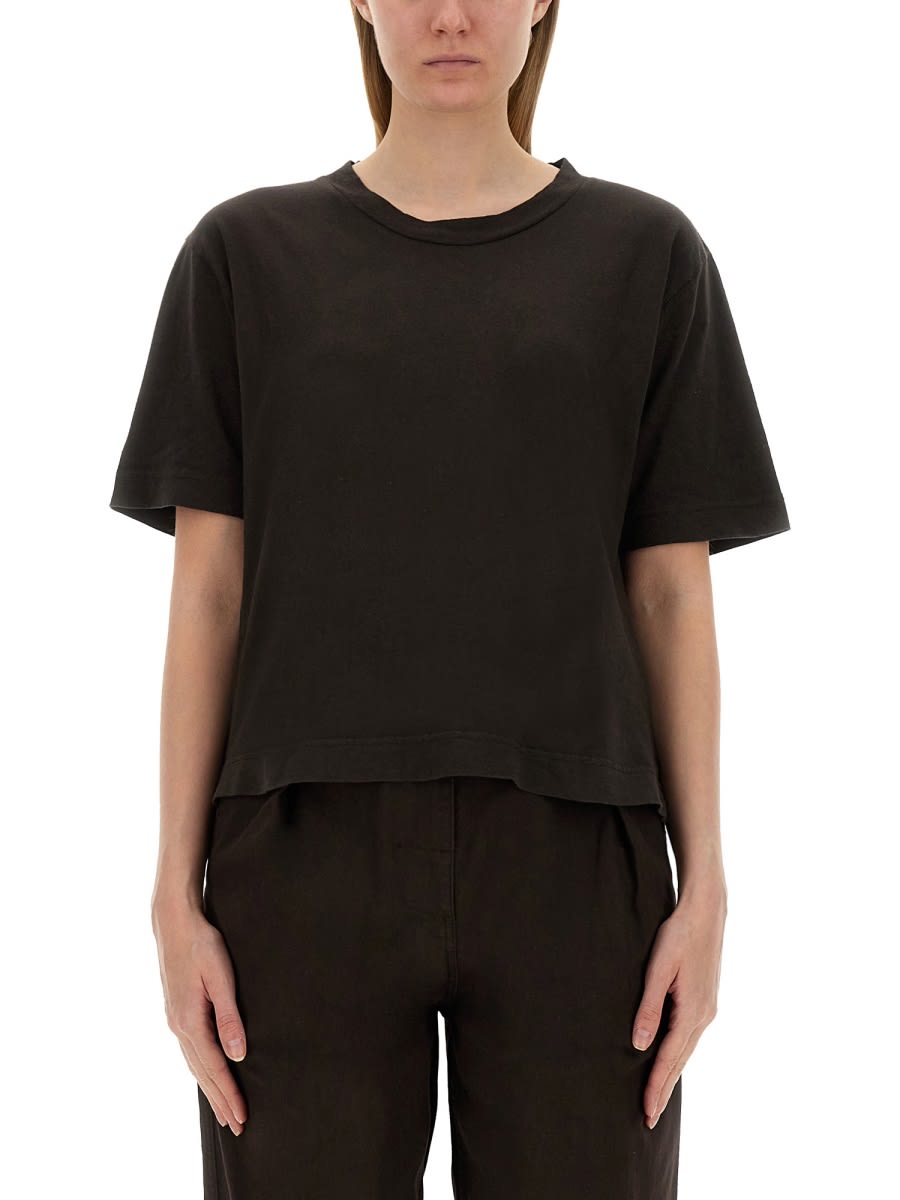 Shop Margaret Howell Simple T-shirt In Brown