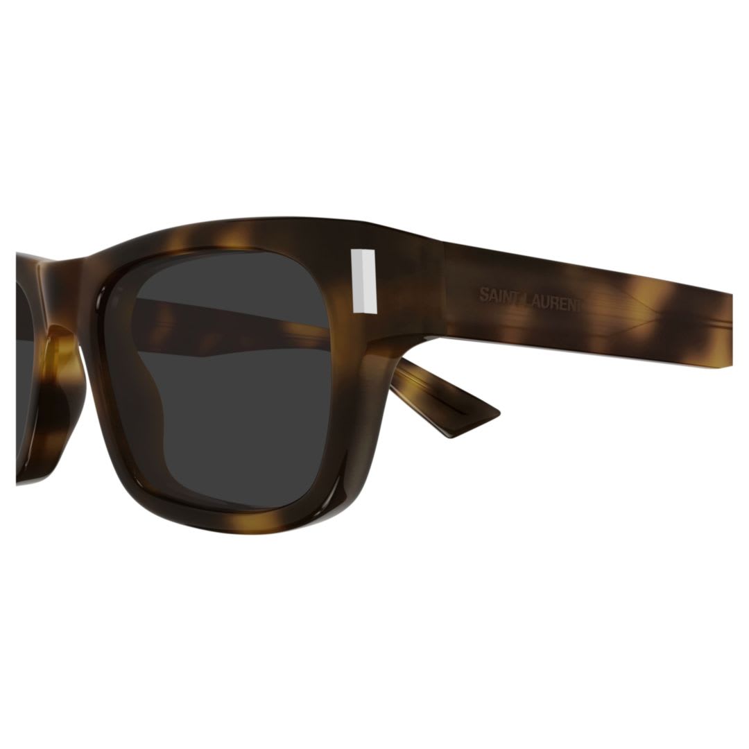 Saint Laurent 53mm Rectangular Sunglasses In Brown