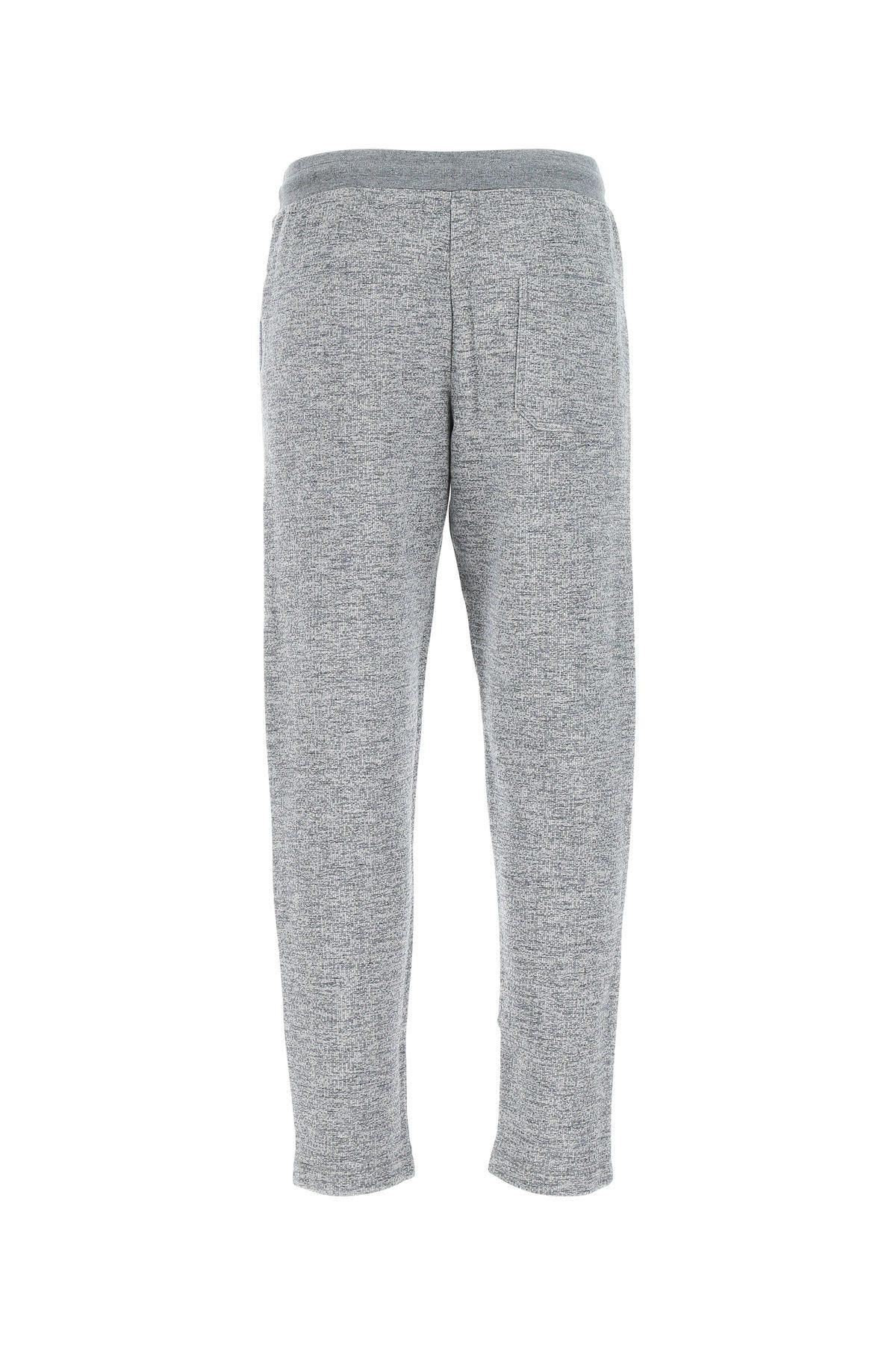 Shop Golden Goose Melange Grey Stretch Cotton Pant