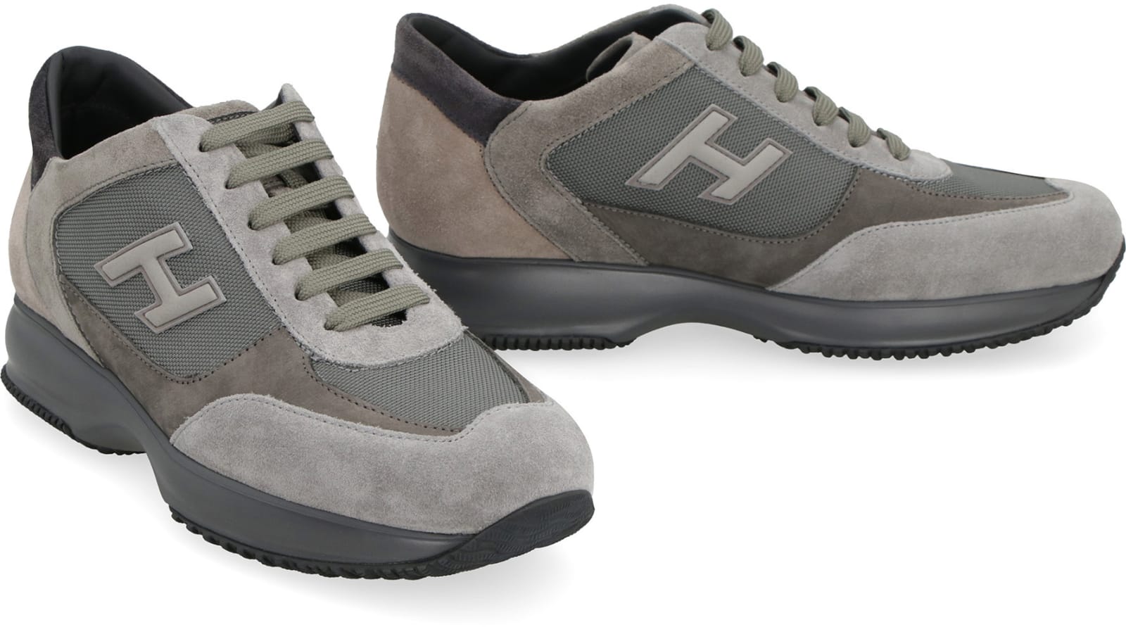 Shop Hogan Interactive Low-top Sneakers In Grey