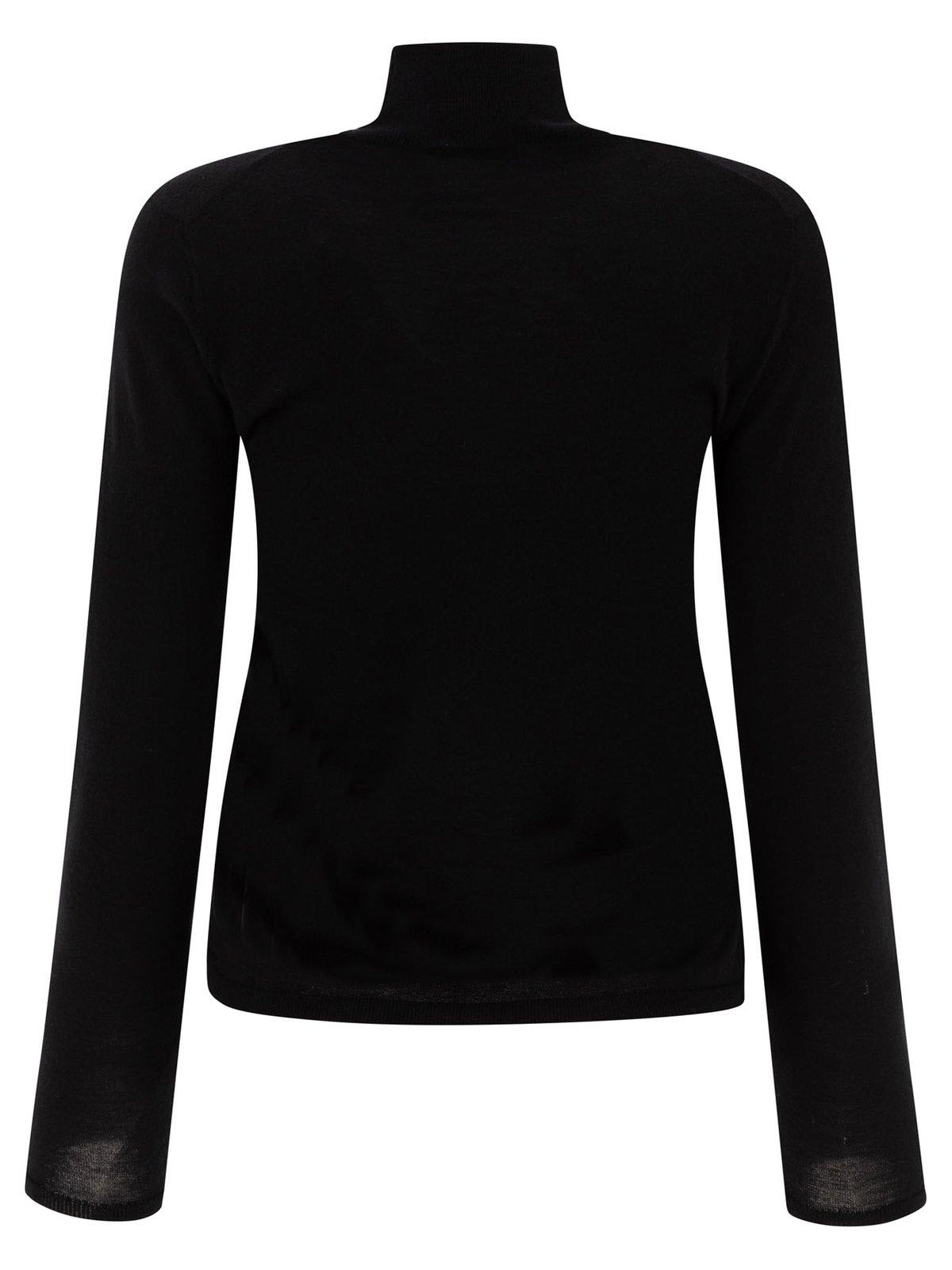 Max Mara Adda Cashmere Turtleneck Sweater In Black