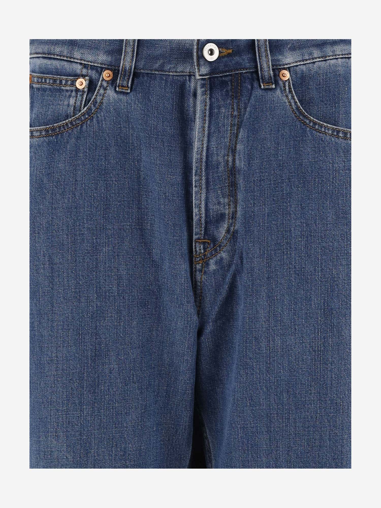 Shop Valentino Cotton Blend Denim Jeans