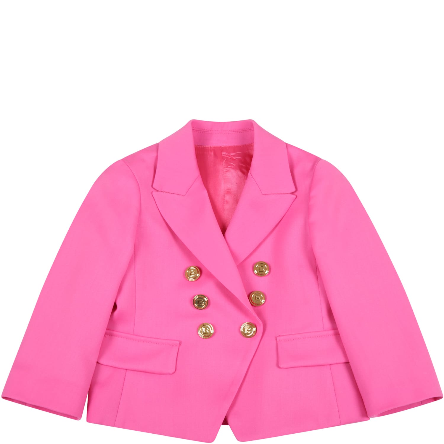 Balmain Fuchsia Jacket For Baby Girl
