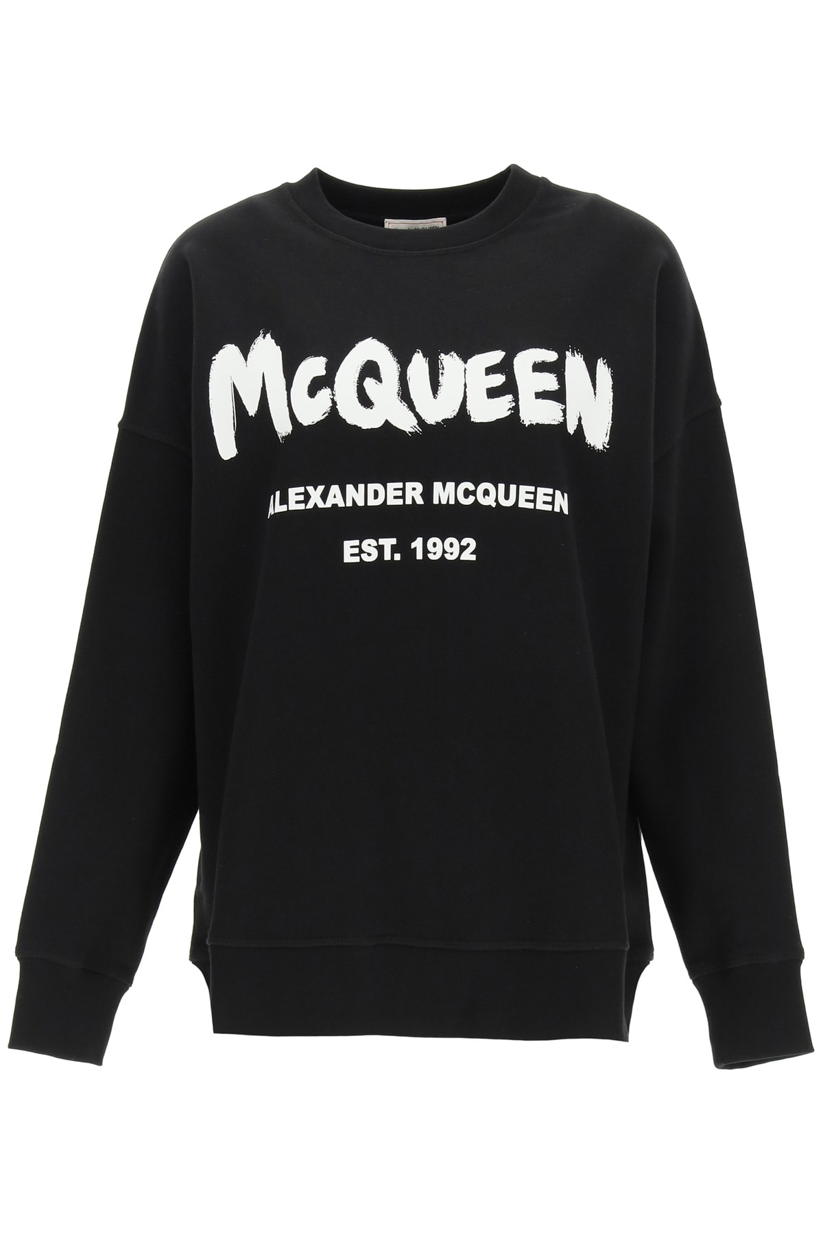 Alexander McQueen Graffiti Logo Oversized Sweatshirt