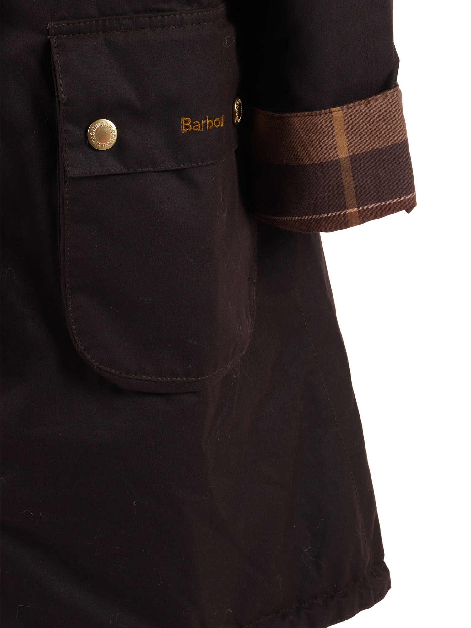 Barbour Marcy Wax Parka In Brown