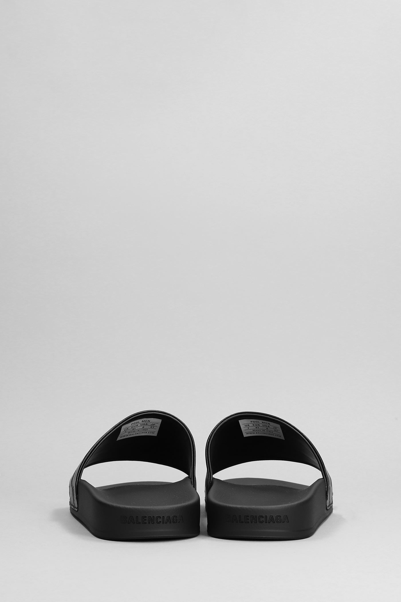 Balenciaga Slipper-mule In Black Leather In Black