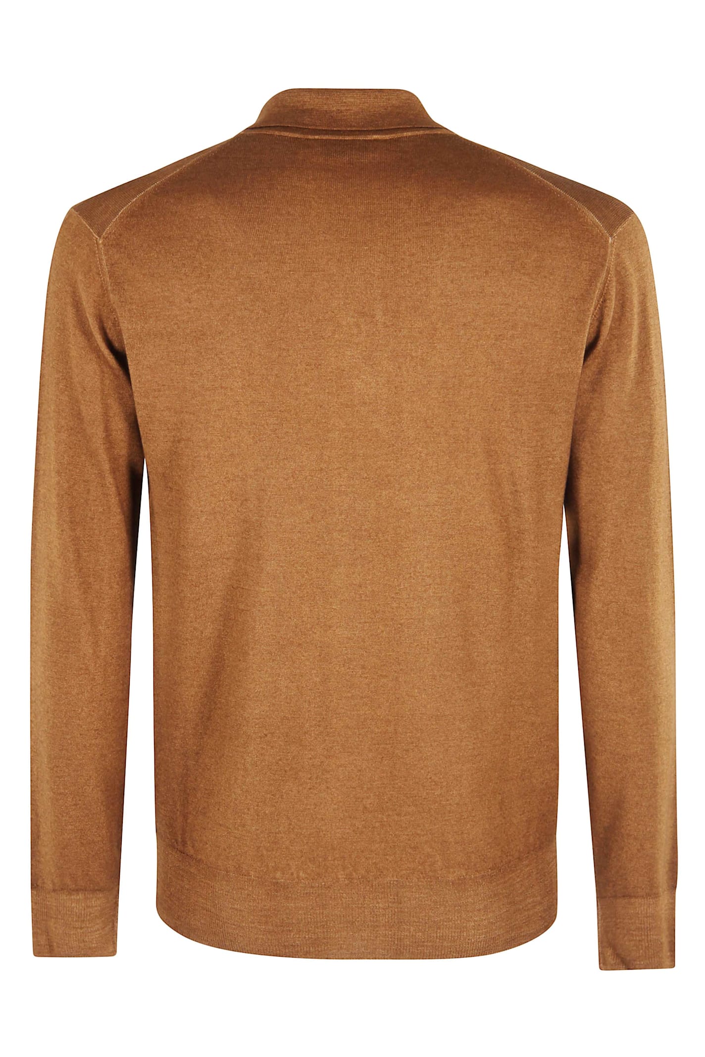 Altea Buttoned Polo Shirt In Brown